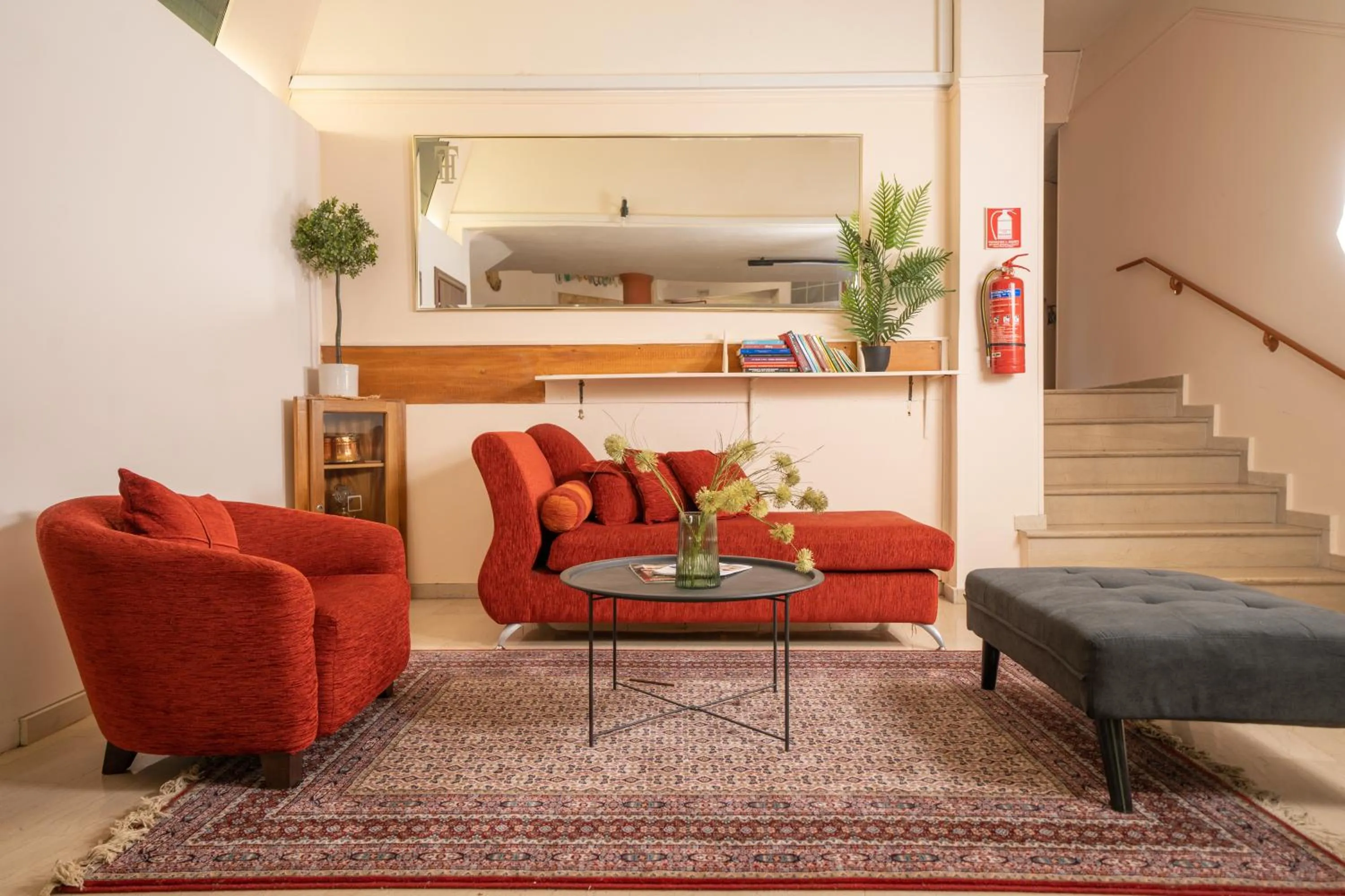 Seating area in Tselikas Hotel