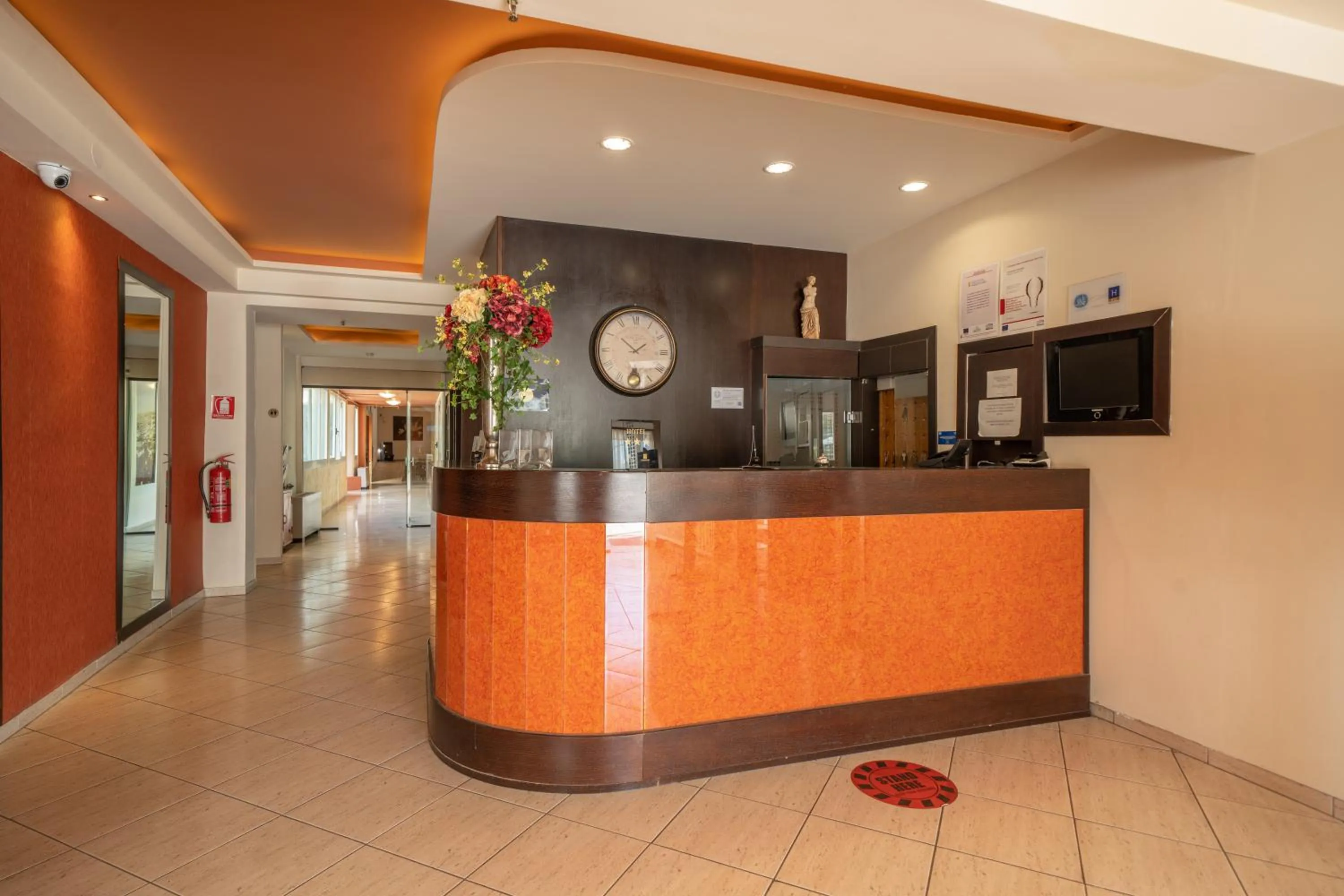 Lobby or reception in Tselikas Hotel
