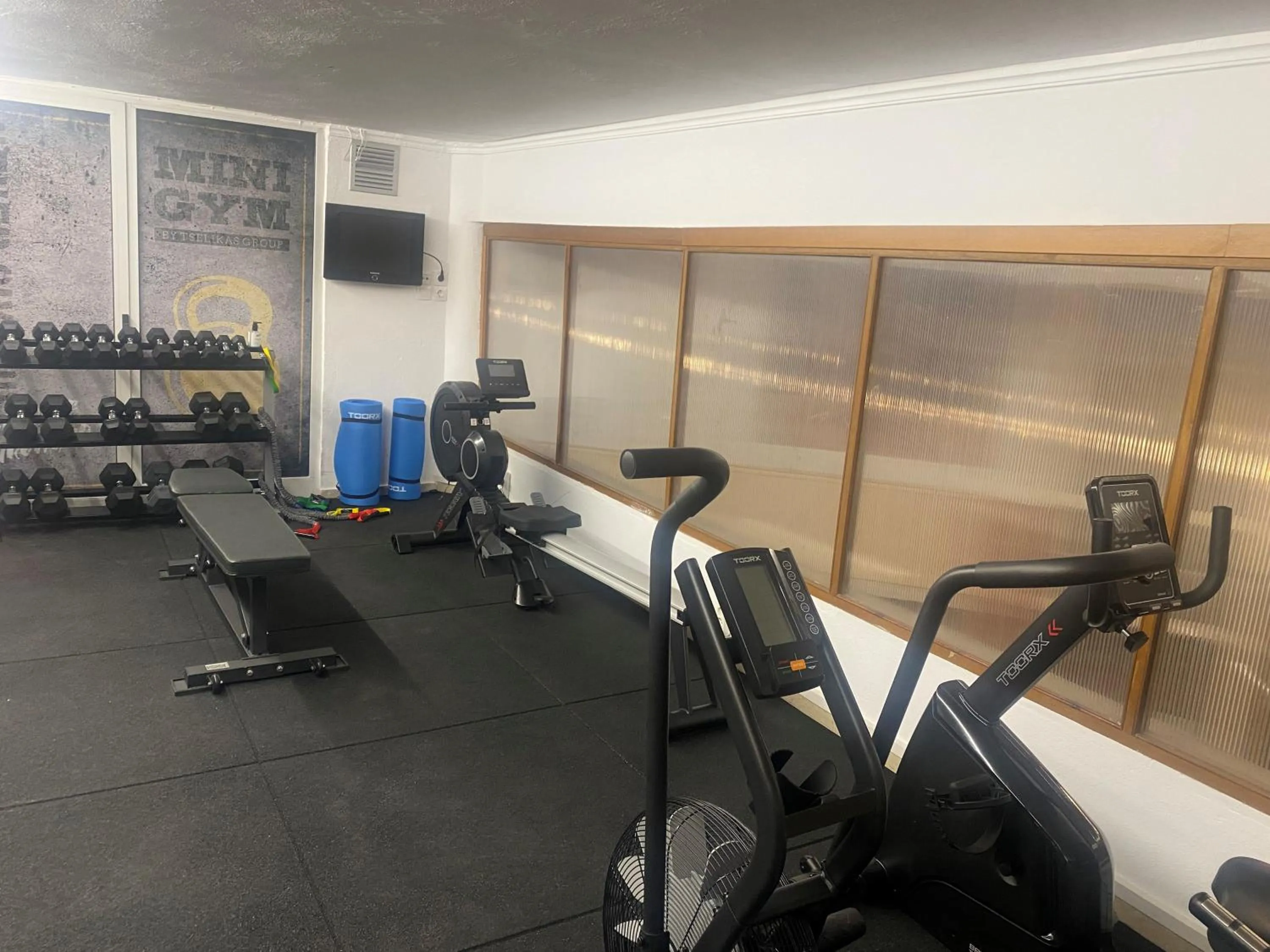 Fitness centre/facilities in Tselikas Hotel