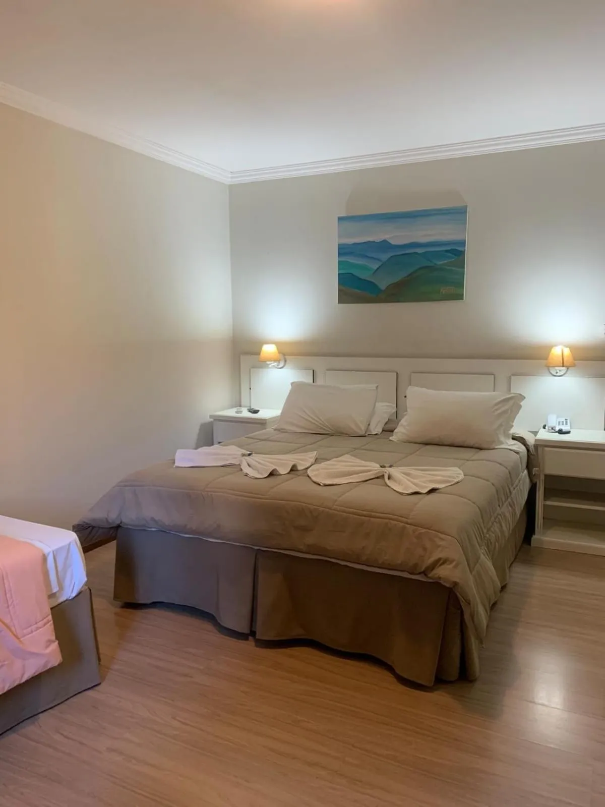 Bed in Zermatt Hotel