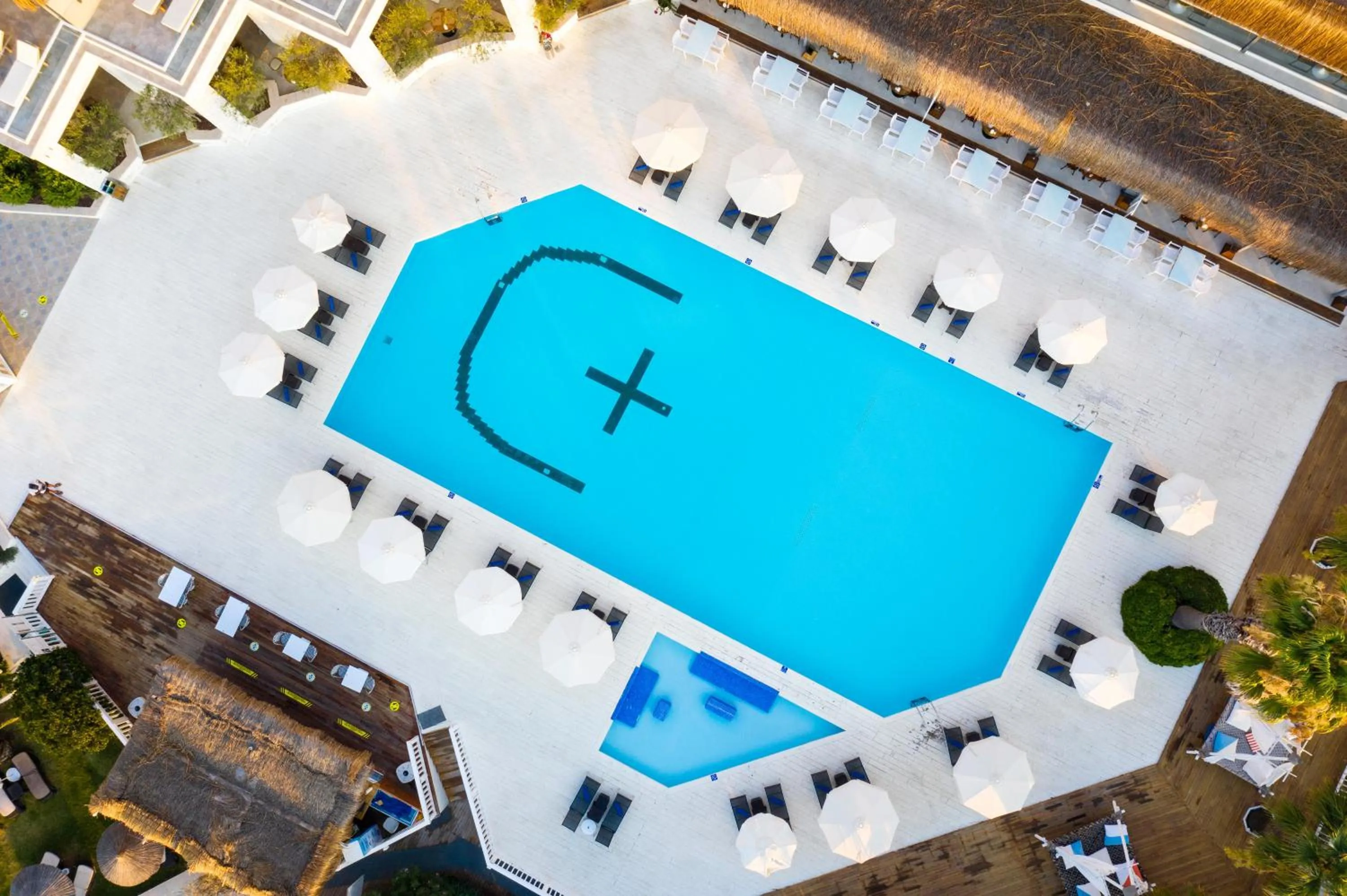 Swimming pool in Design Plus Seya Beach Hotel