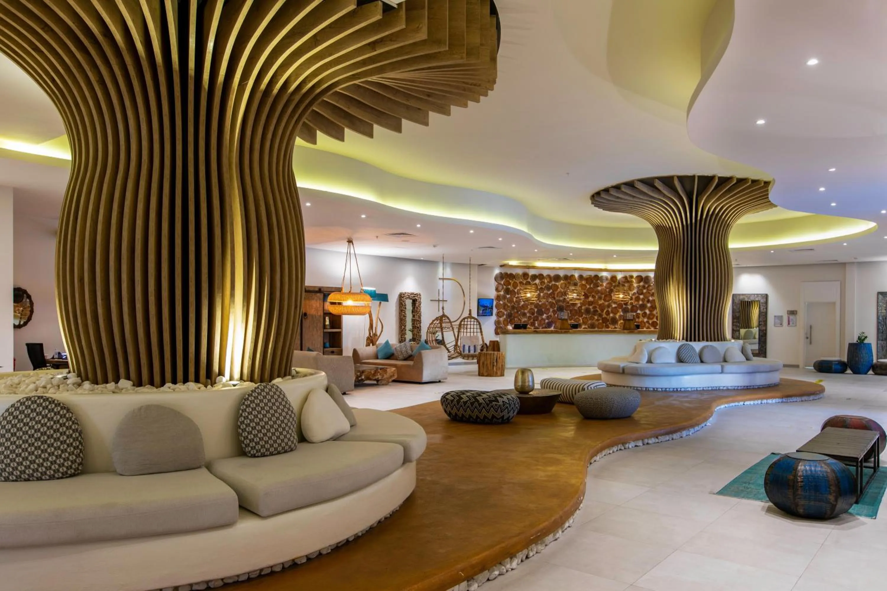 Lobby or reception in Design Plus Seya Beach Hotel