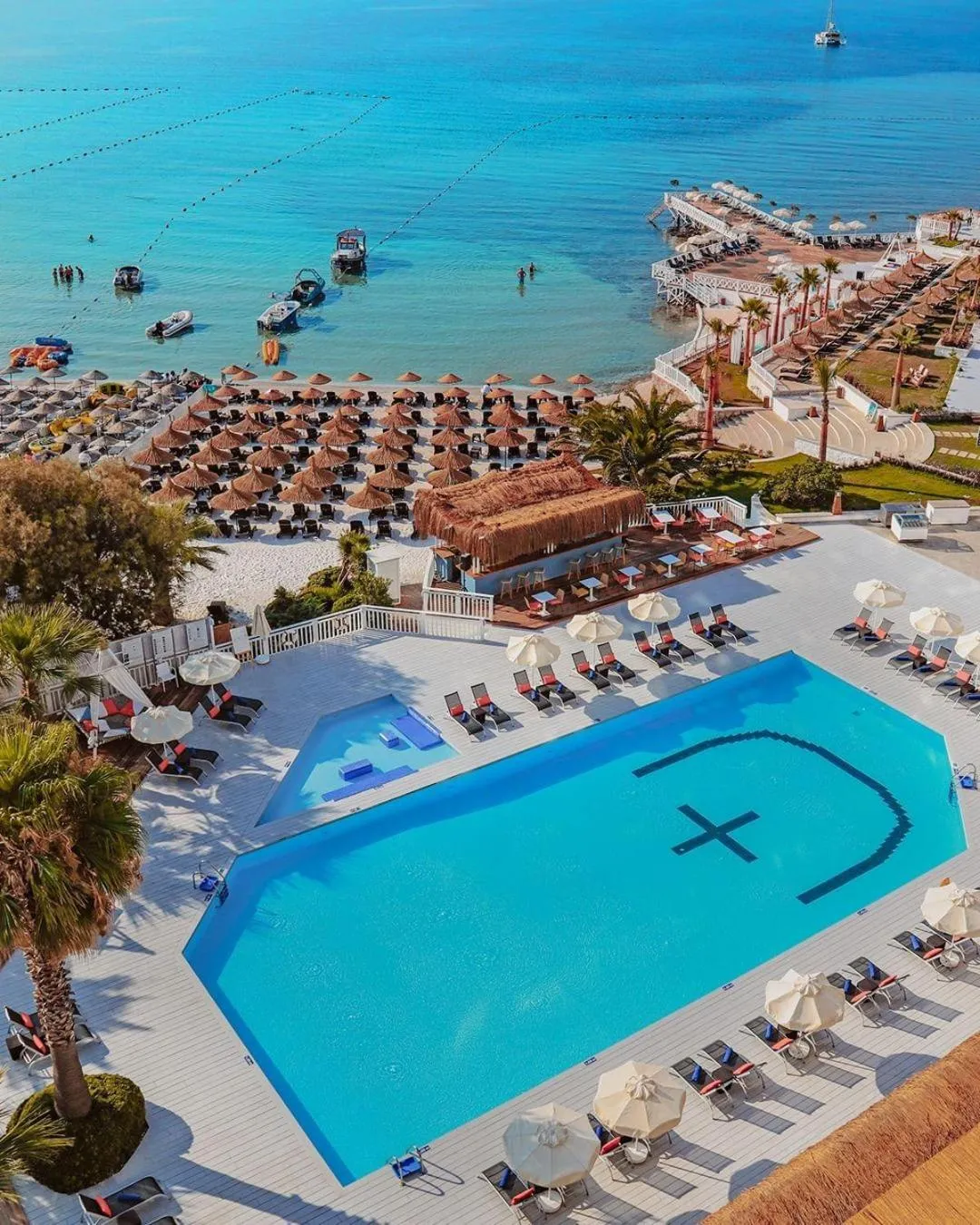 Swimming pool in Design Plus Seya Beach Hotel