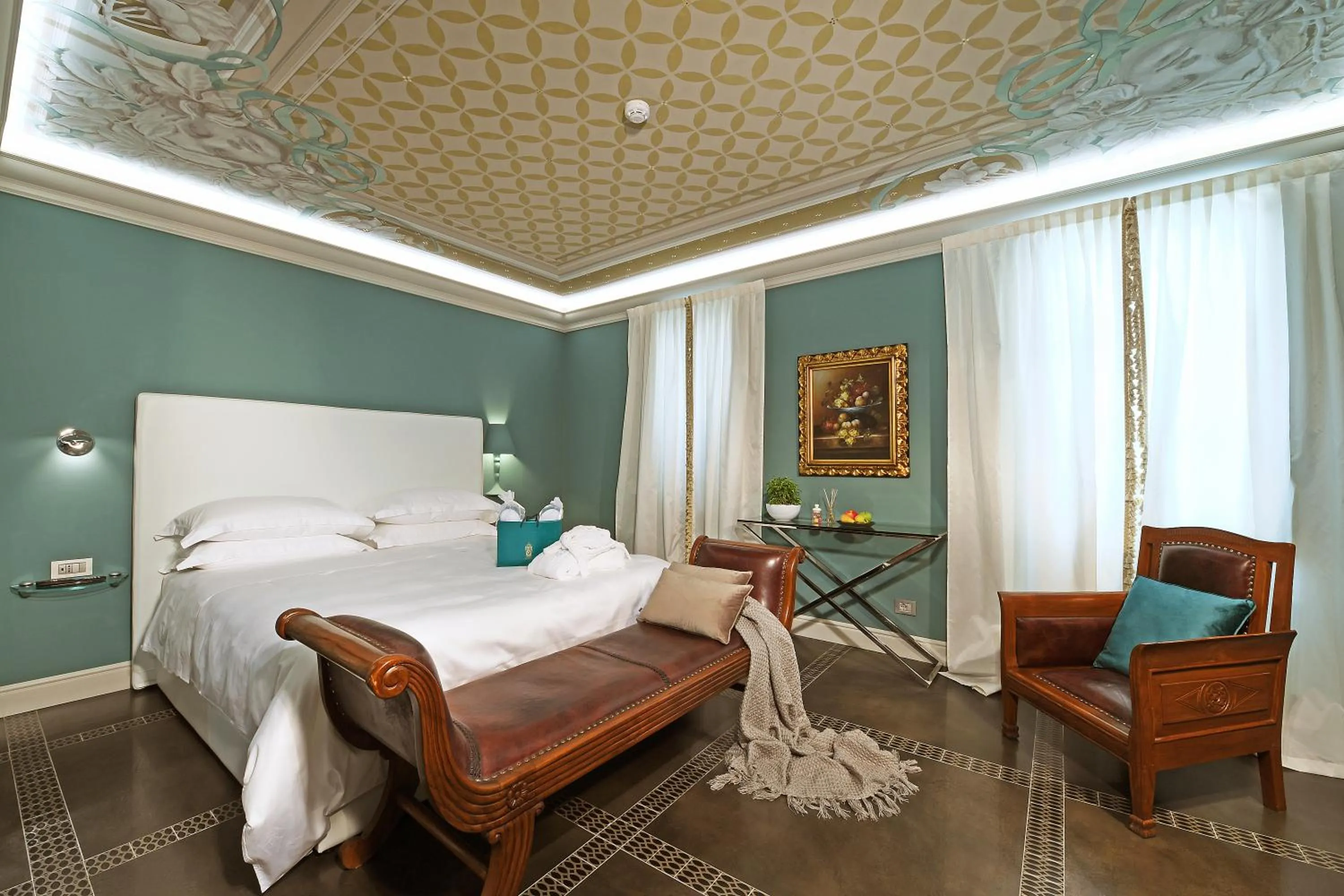 Bed in La Ribezza Boutique Hotel