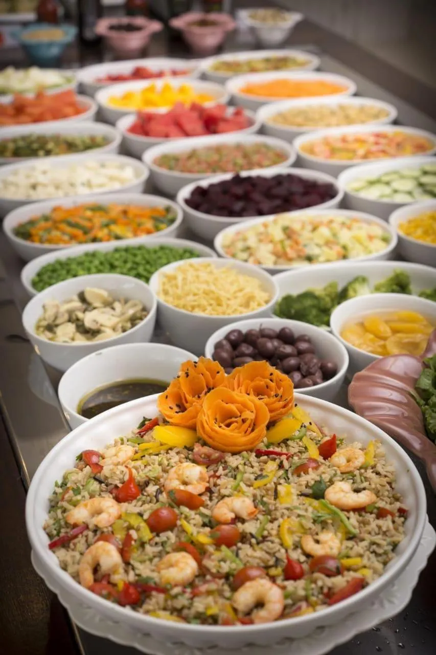 Buffet breakfast in Hotel Rekinte