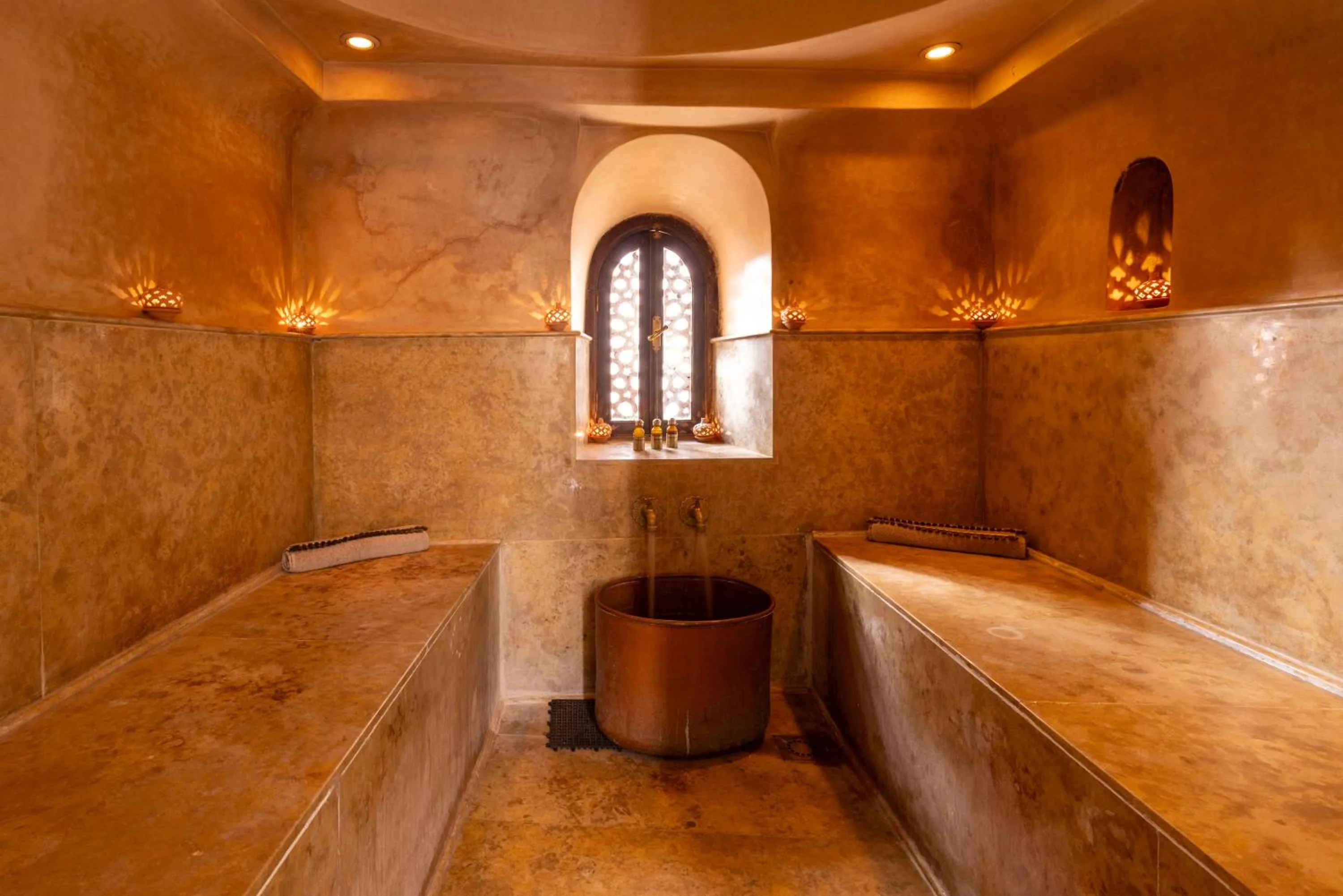 Steam room in La Villa Nomade