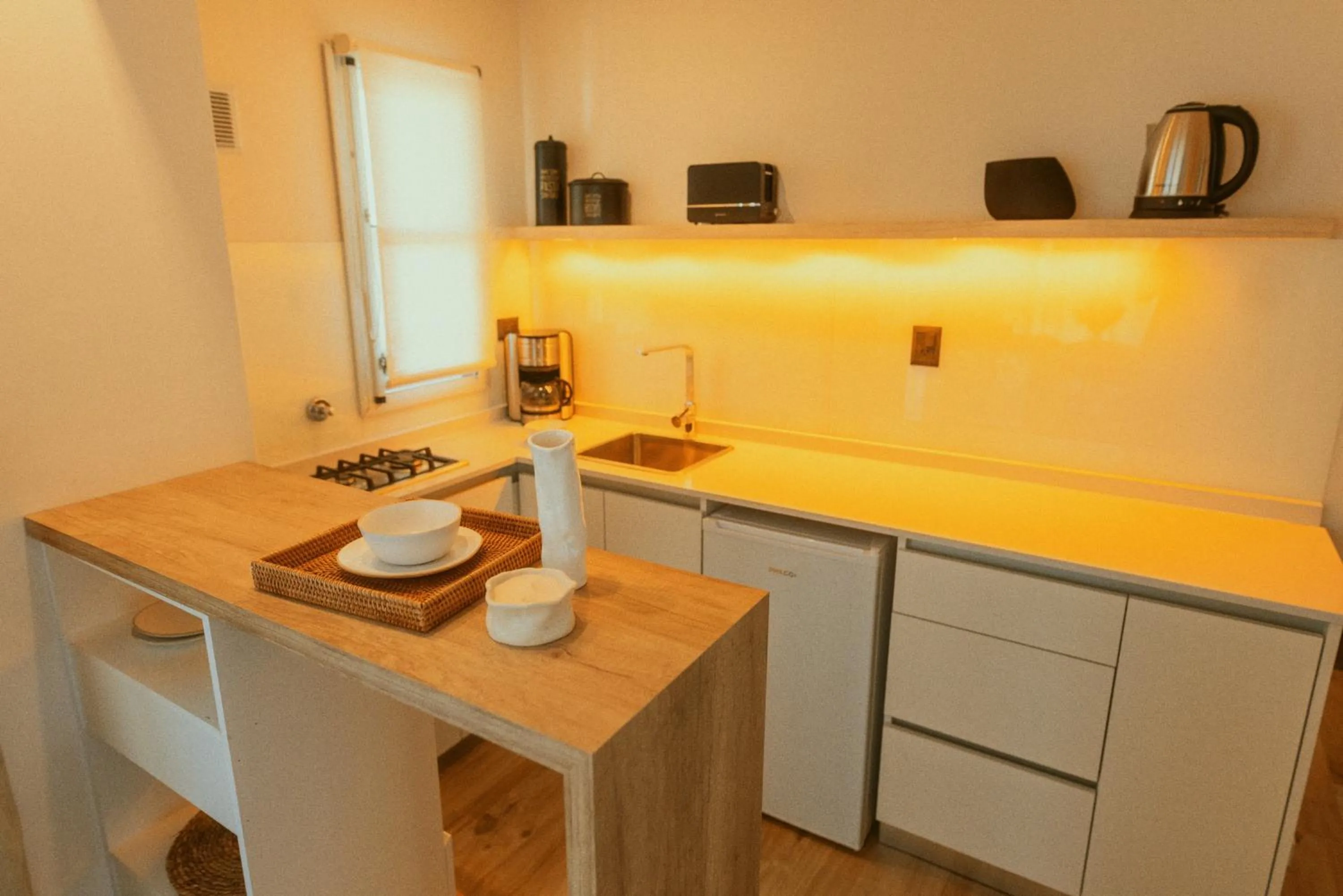 Kitchen or kitchenette in La Galeria - Hotel Boutique Cariló