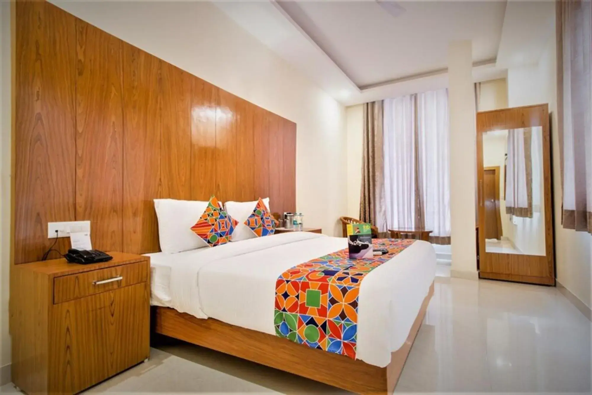 Bed in FabHotel Aries - Nr IGI Airport New Delhi Bed in FabHotel Aries - Nr IGI Airport New Delhi