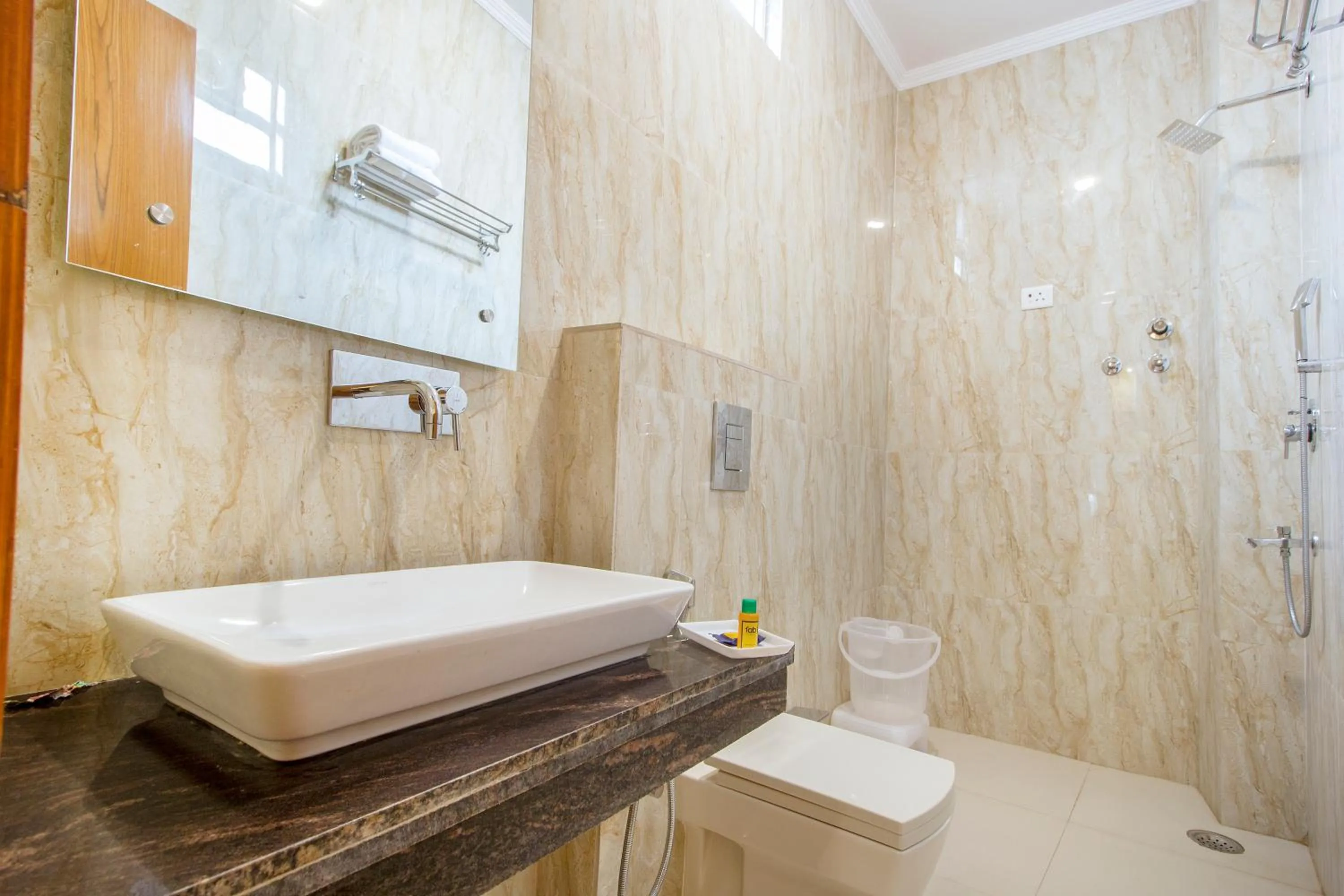 Toilet in FabHotel Aries - Nr IGI Airport New Delhi