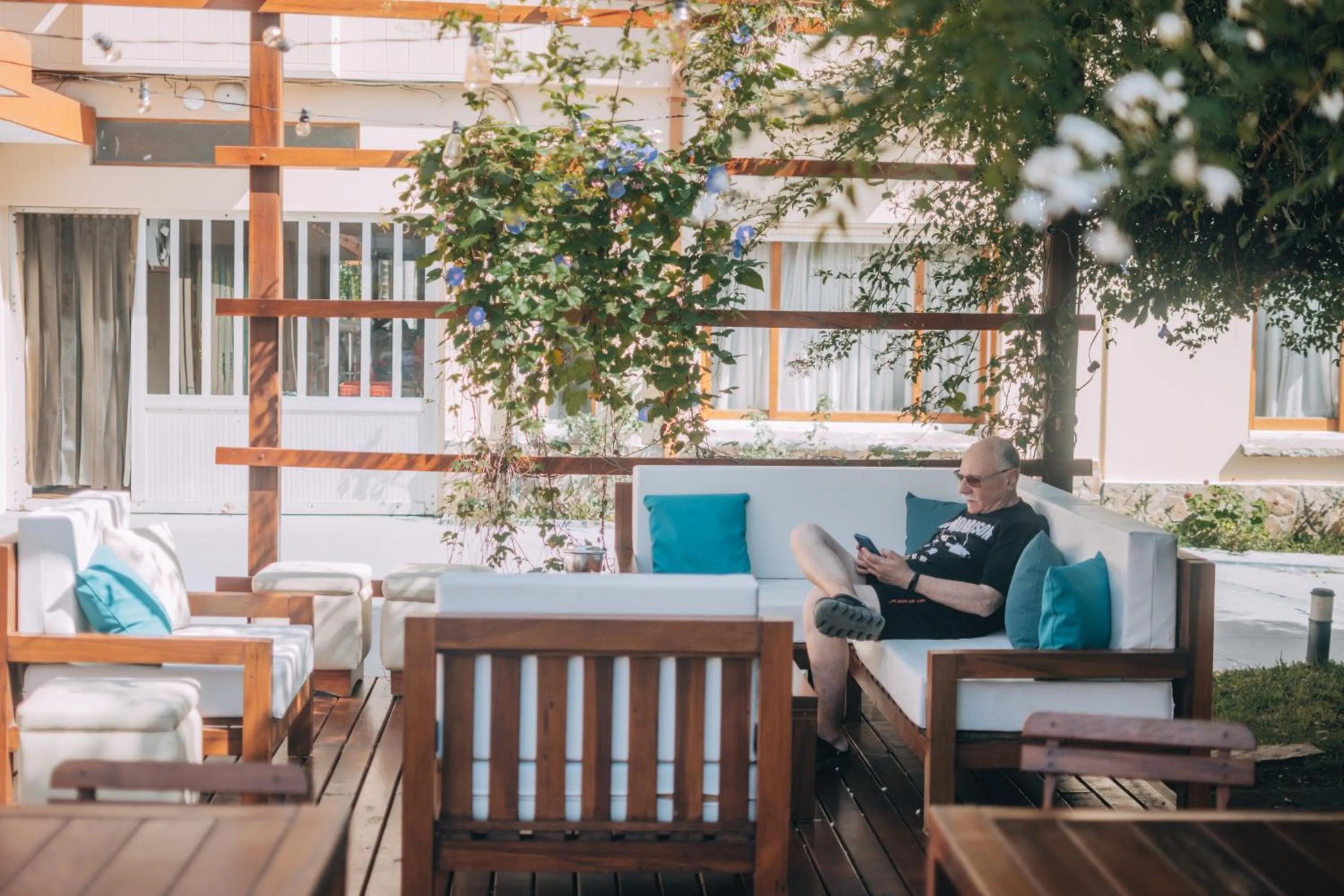 Patio in Hotel Riviera
