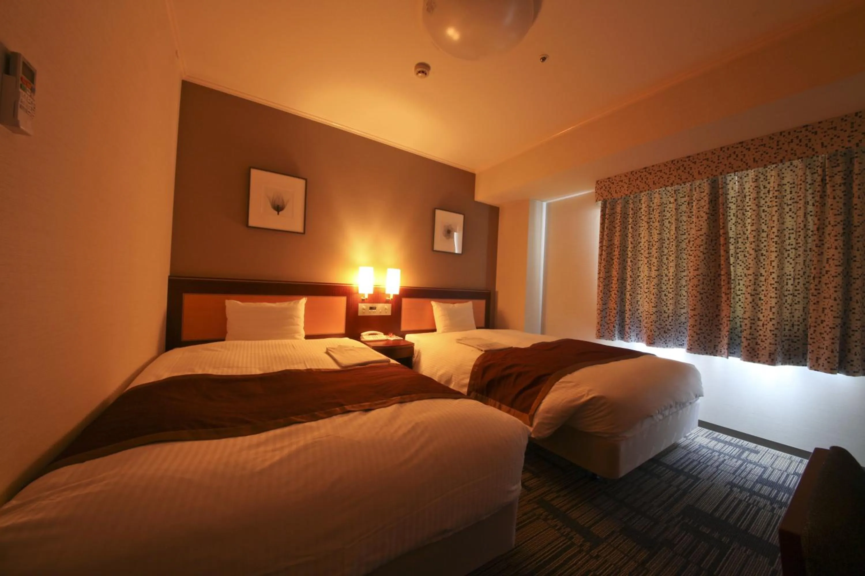 Decorative detail, Bed in Hotel Hokke Club Kagoshima