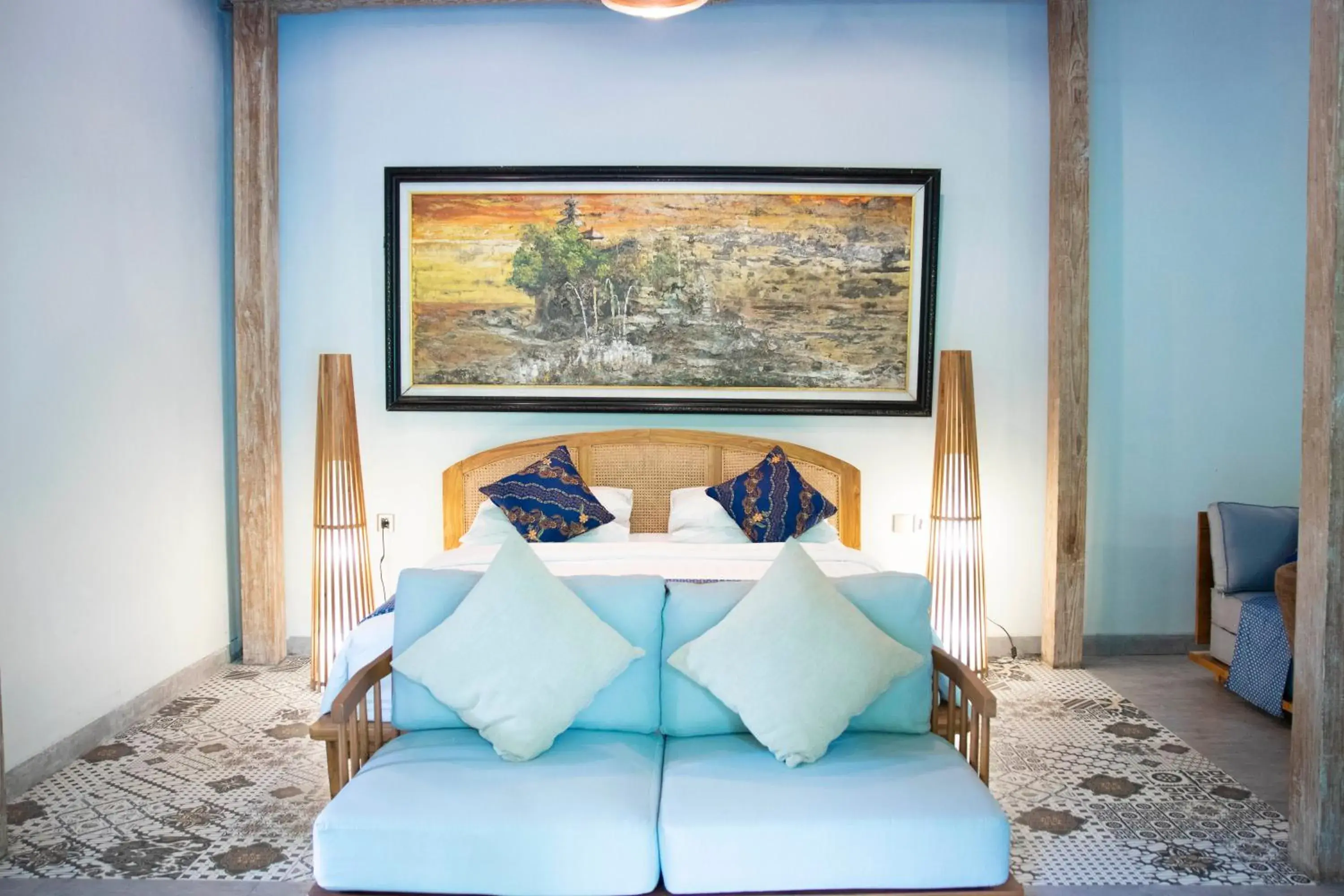 Bed in Natya Hotel Tanah Lot Bed in Natya Hotel Tanah Lot