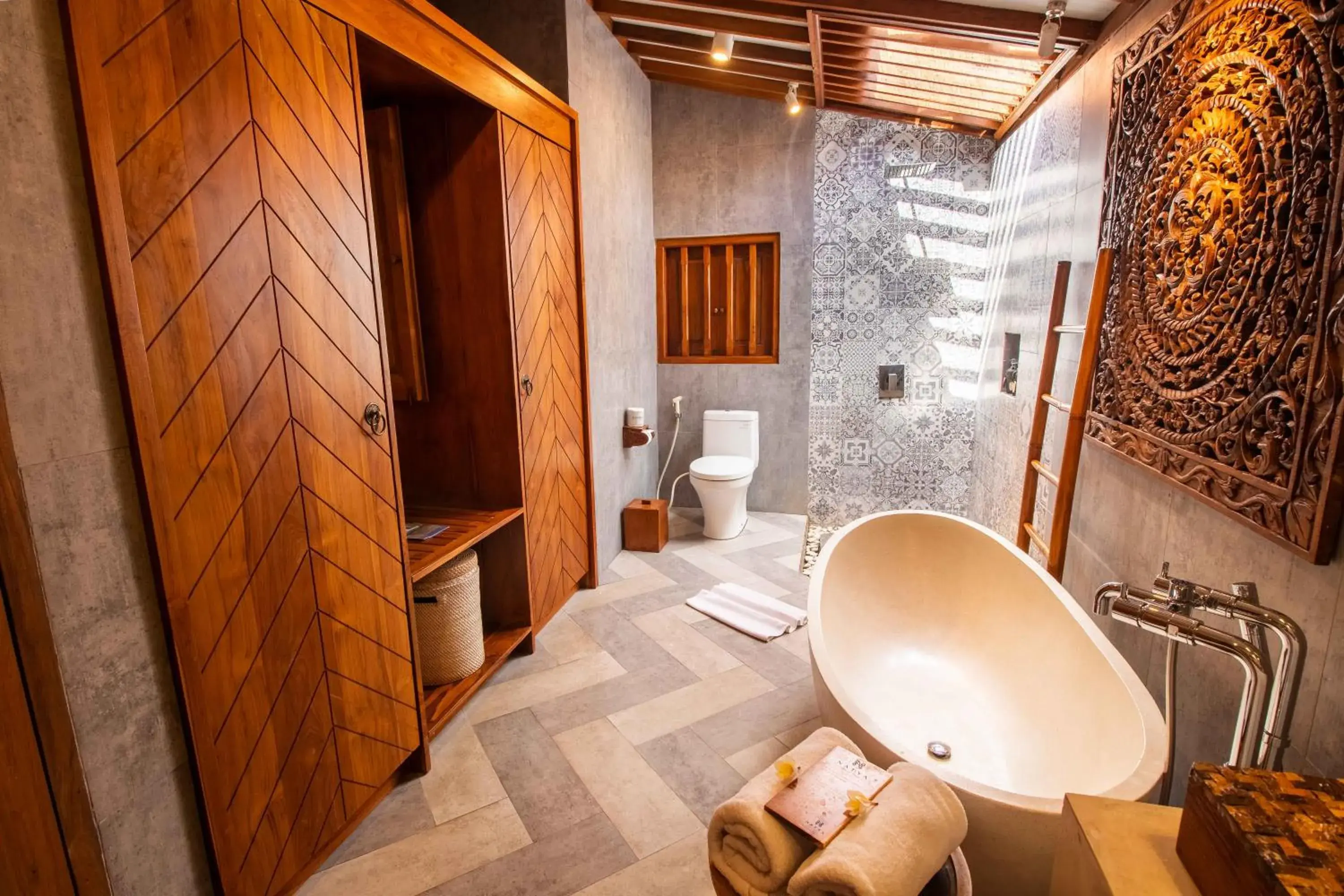 Bathroom in Natya Hotel Tanah Lot Bathroom in Natya Hotel Tanah Lot