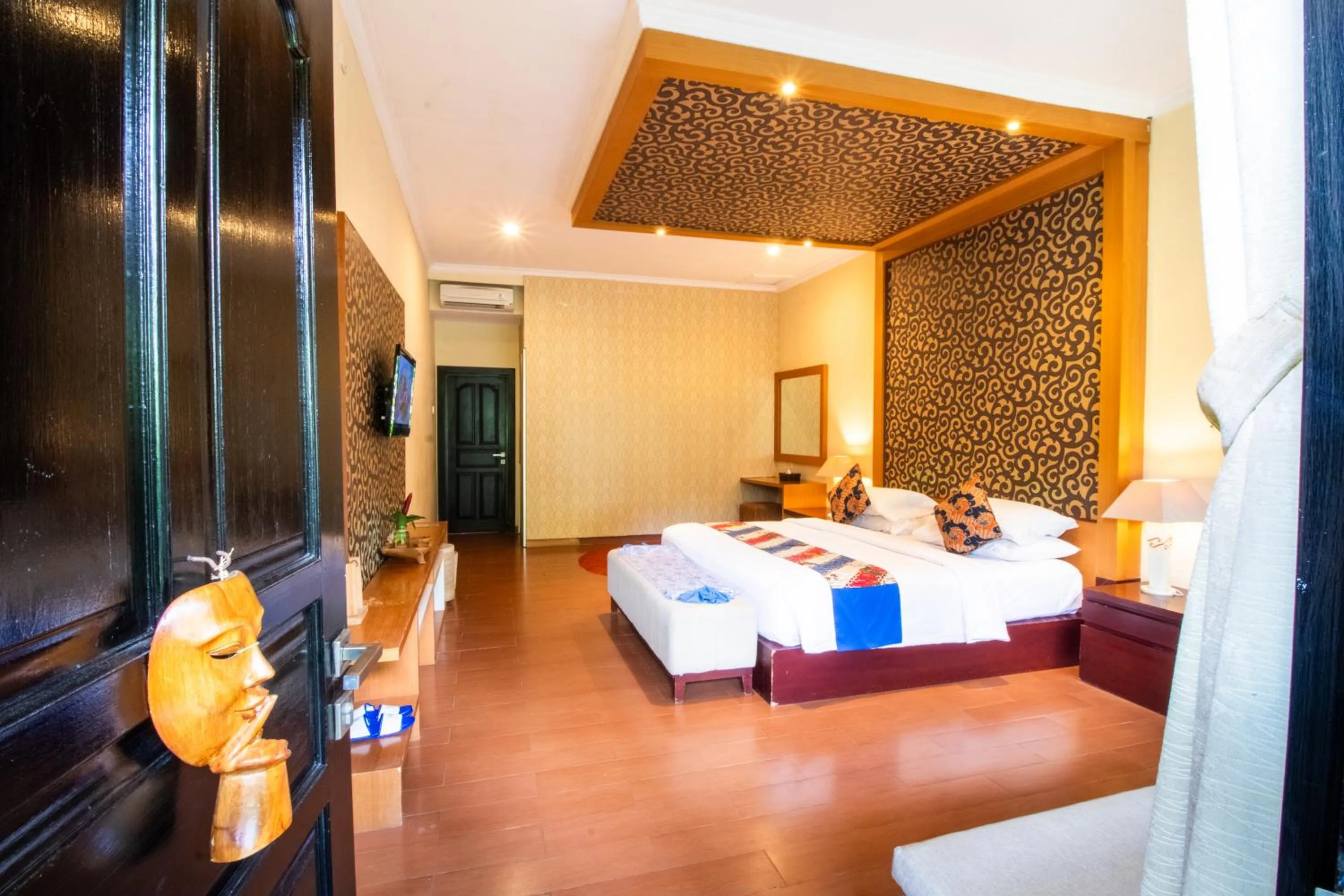 Bed in Natya Hotel Tanah Lot