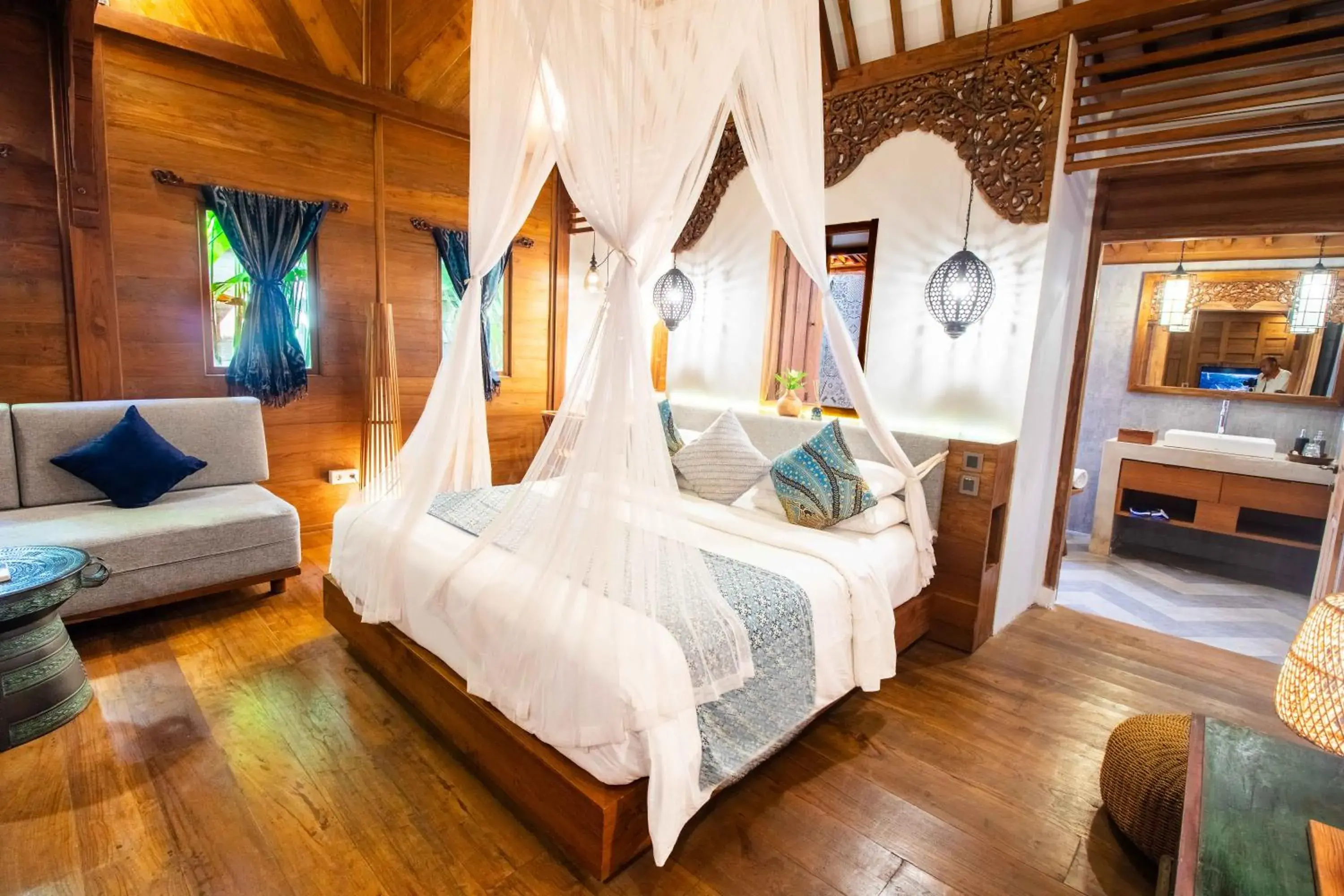 Bed in Natya Hotel Tanah Lot Bed in Natya Hotel Tanah Lot