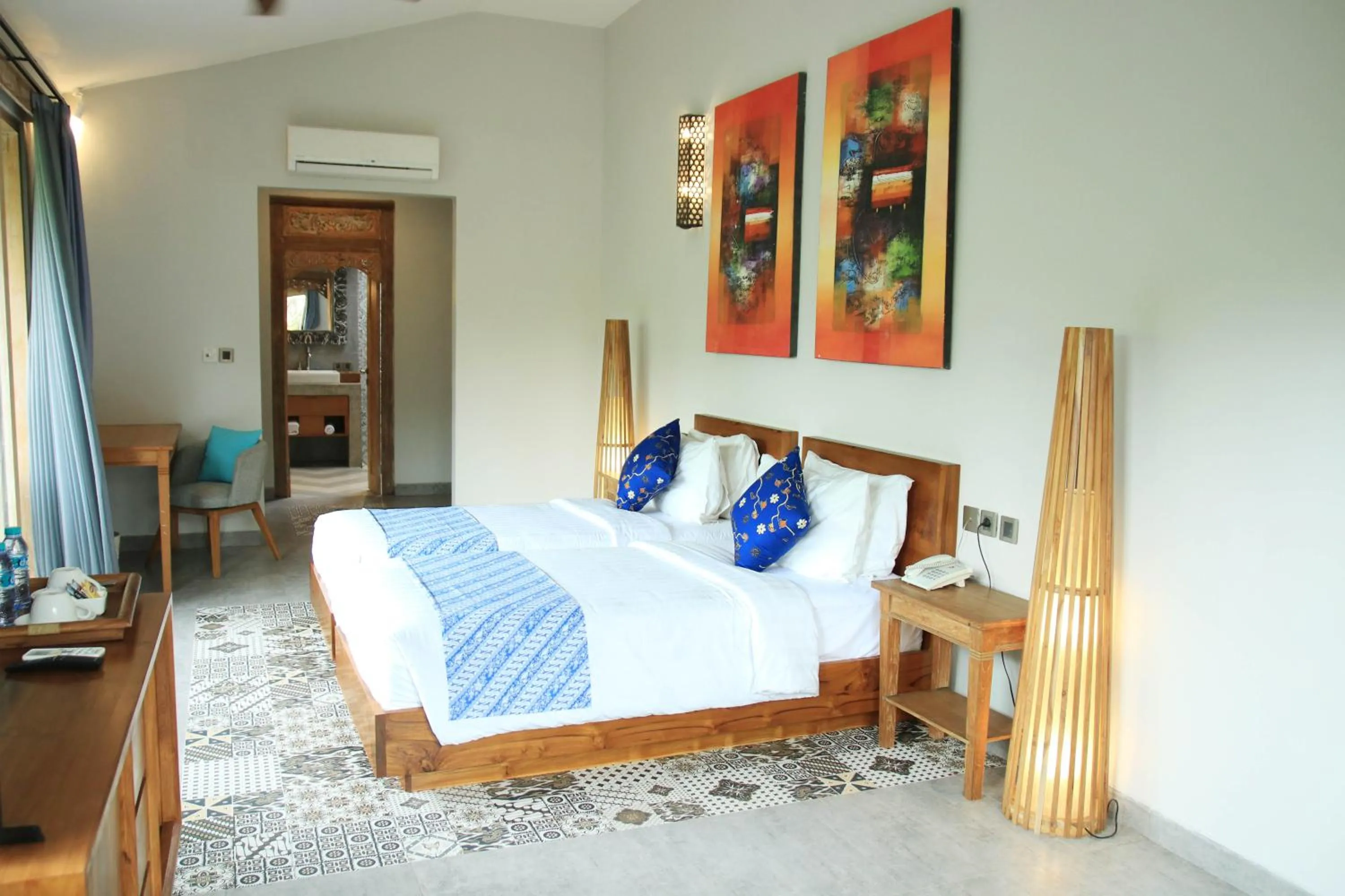 Bed in Natya Hotel Tanah Lot