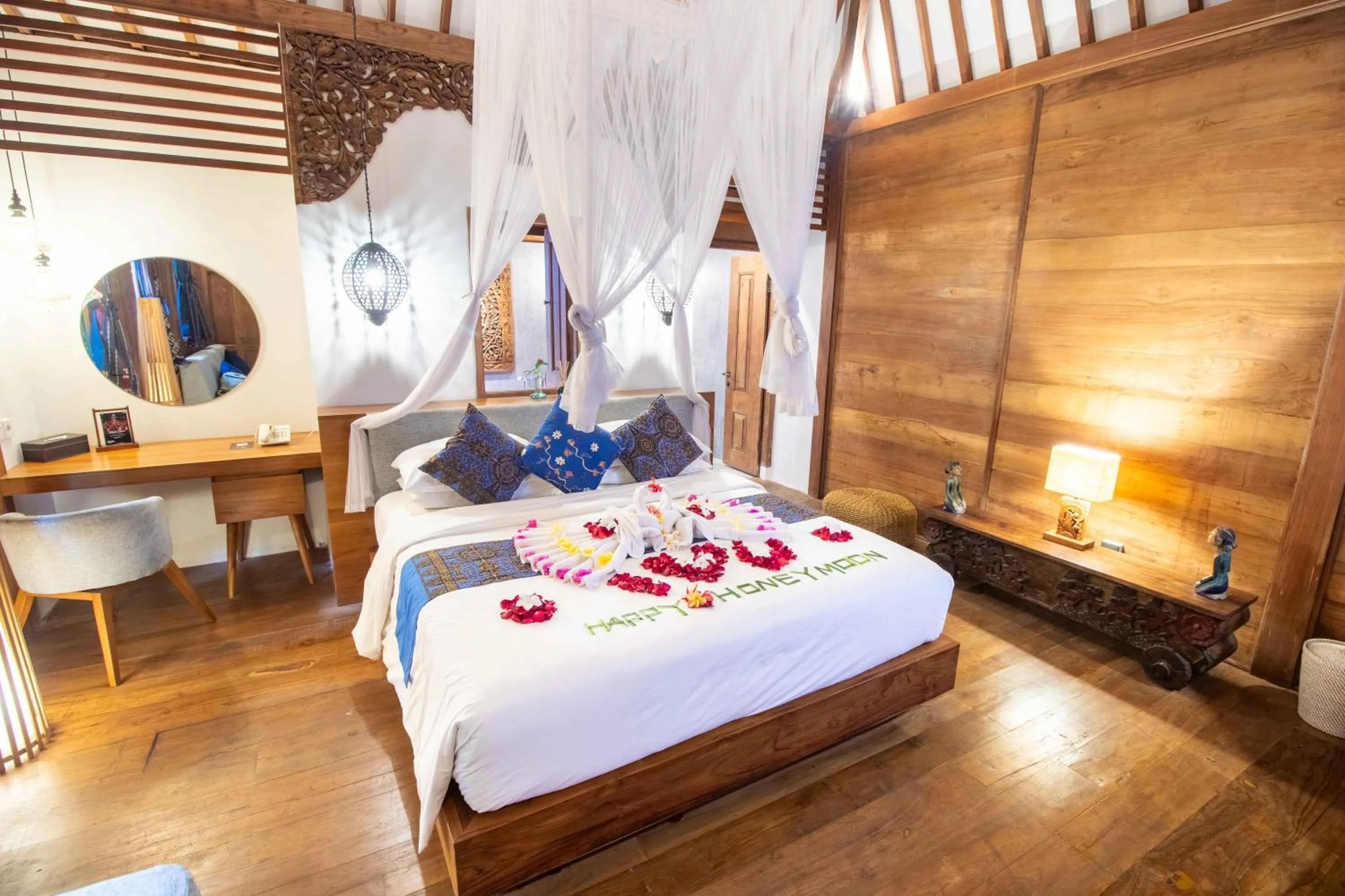 Bed in Natya Hotel Tanah Lot