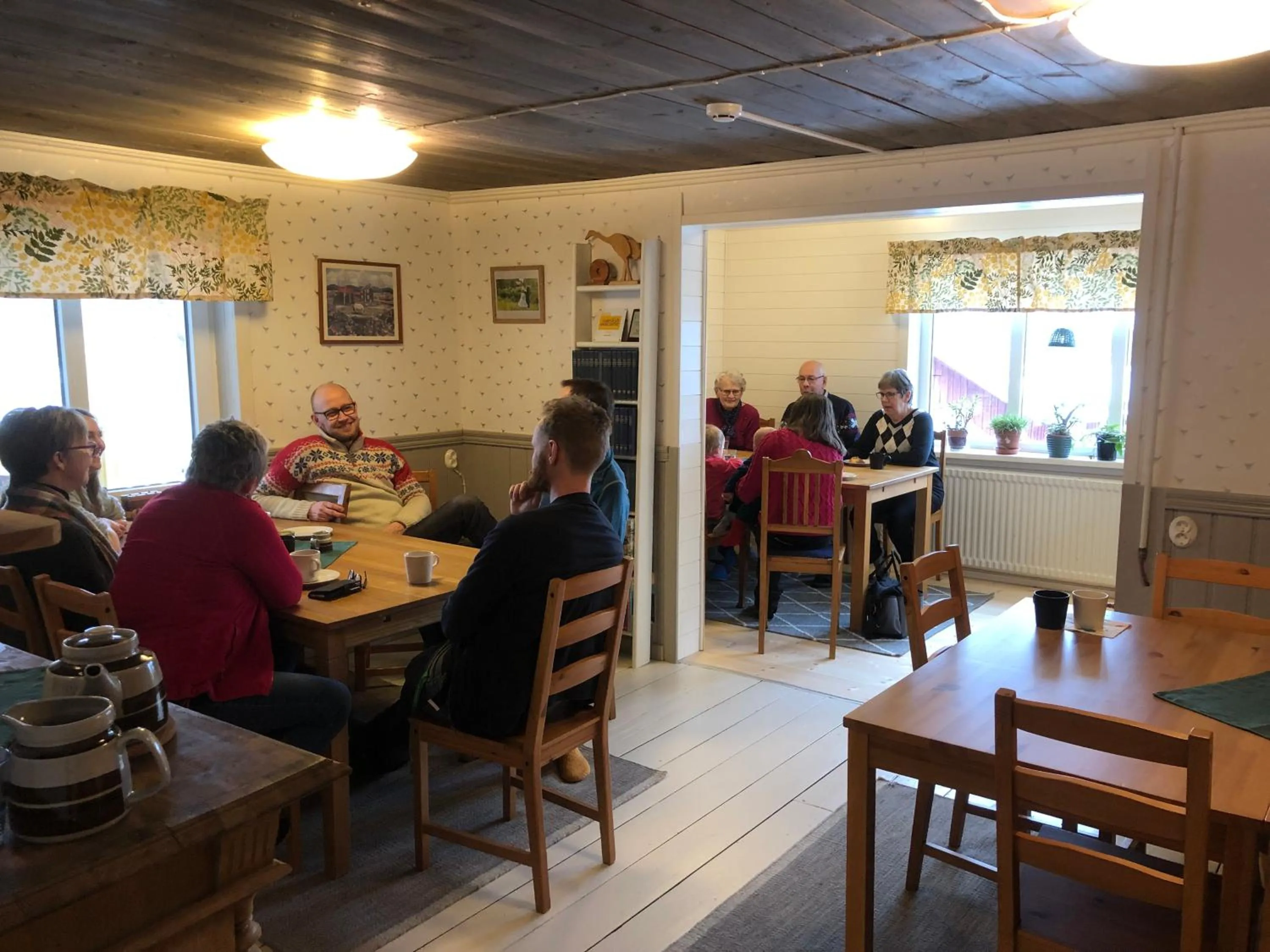 Communal lounge/ TV room in Lugnåsberget Ekohotell
