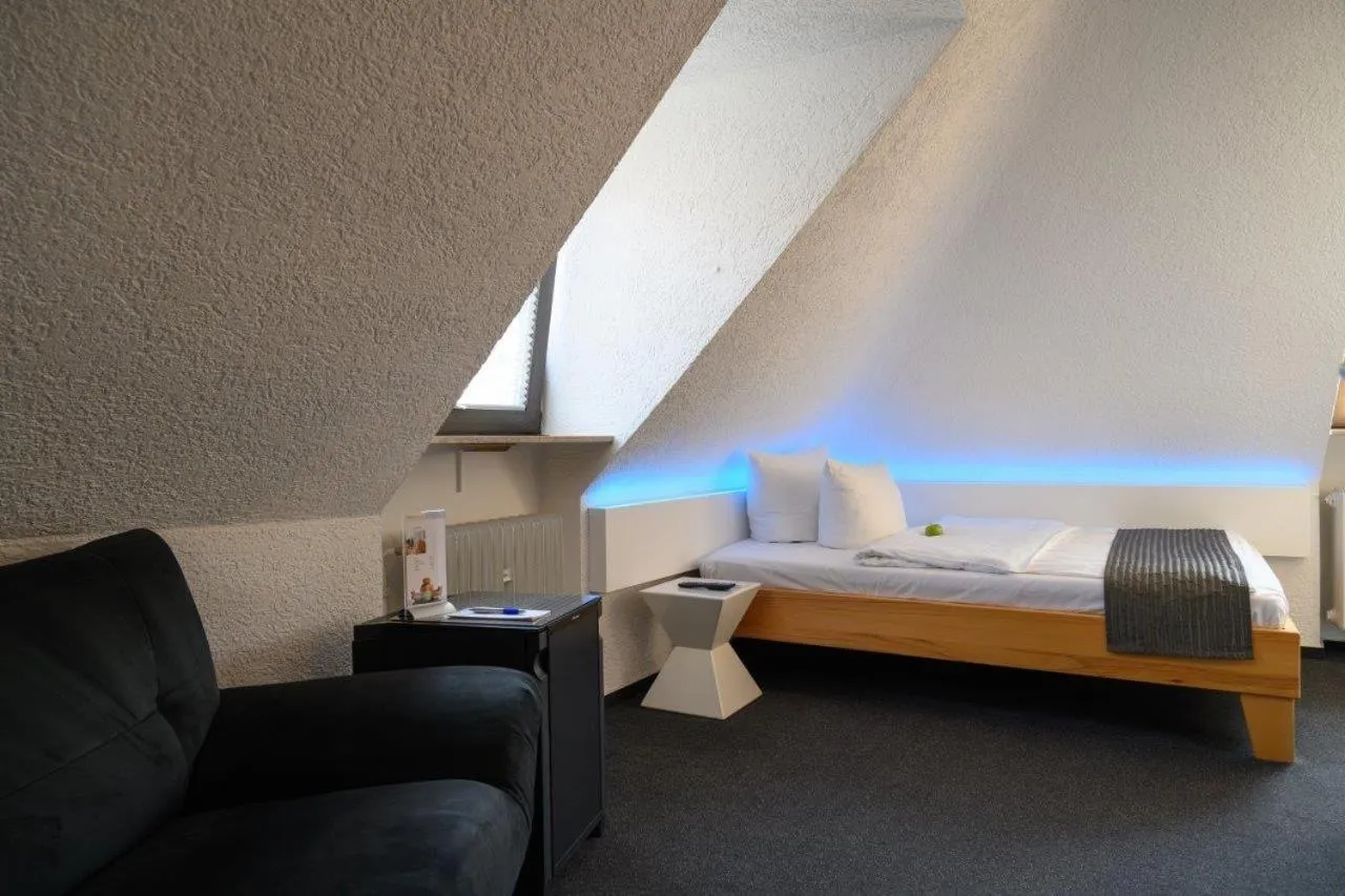 Bed in Hotel Heymann