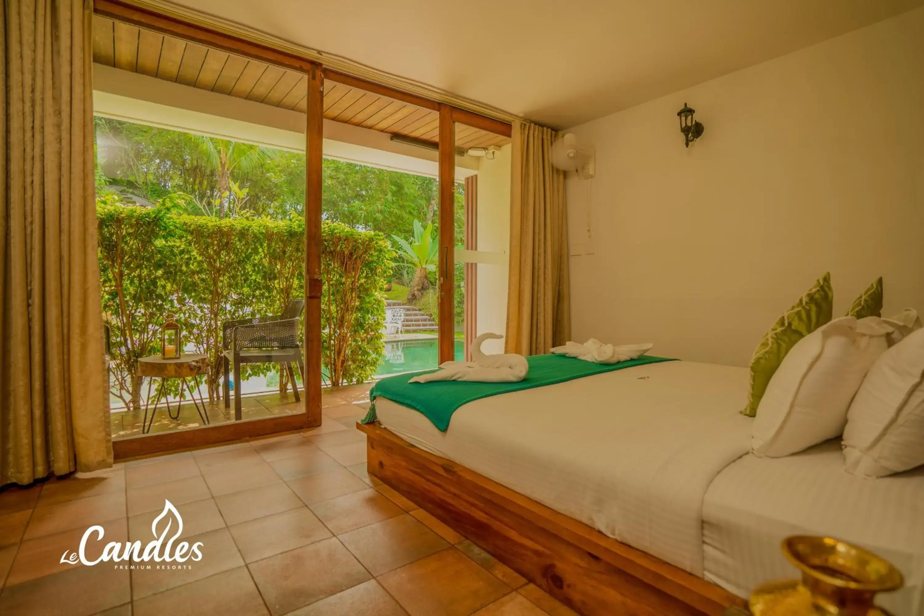 Double or Twin Room with Pool View in Le Candles Resort Double or Twin Room with Pool View in Le Candles Resort