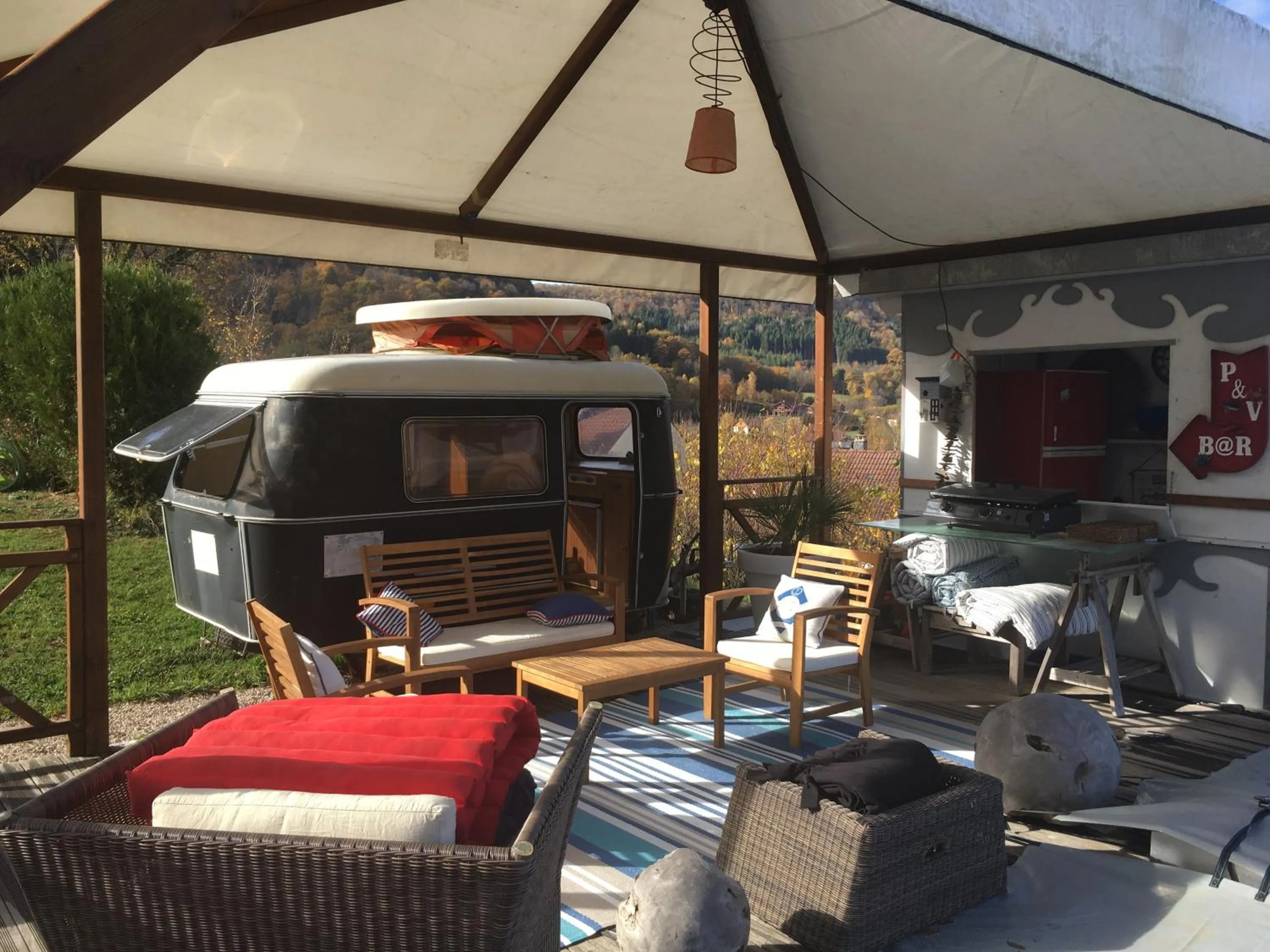 Seating area in B&B Les Hauts d'Ornans