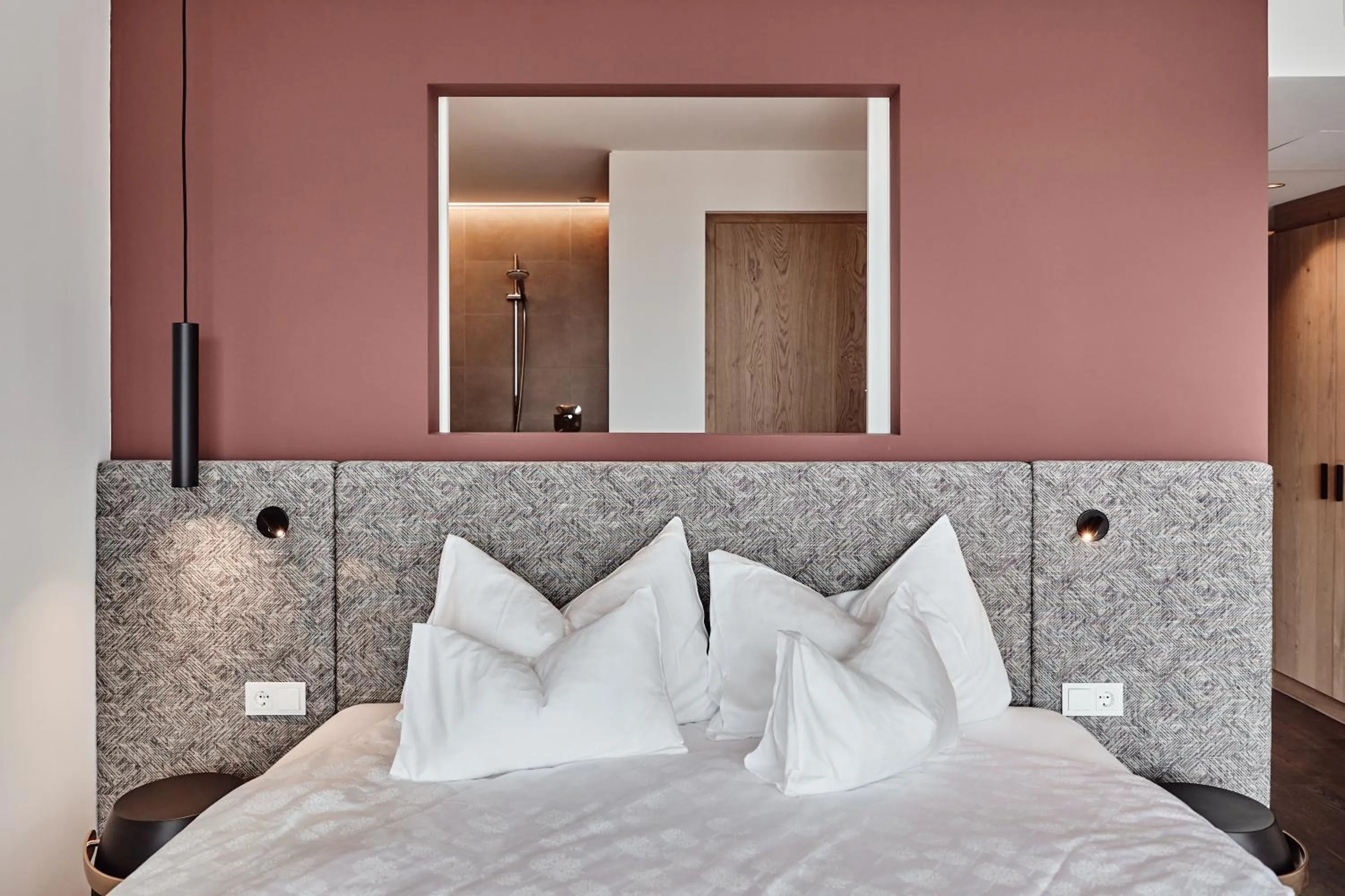 Bed in Haller Suites & Restaurant