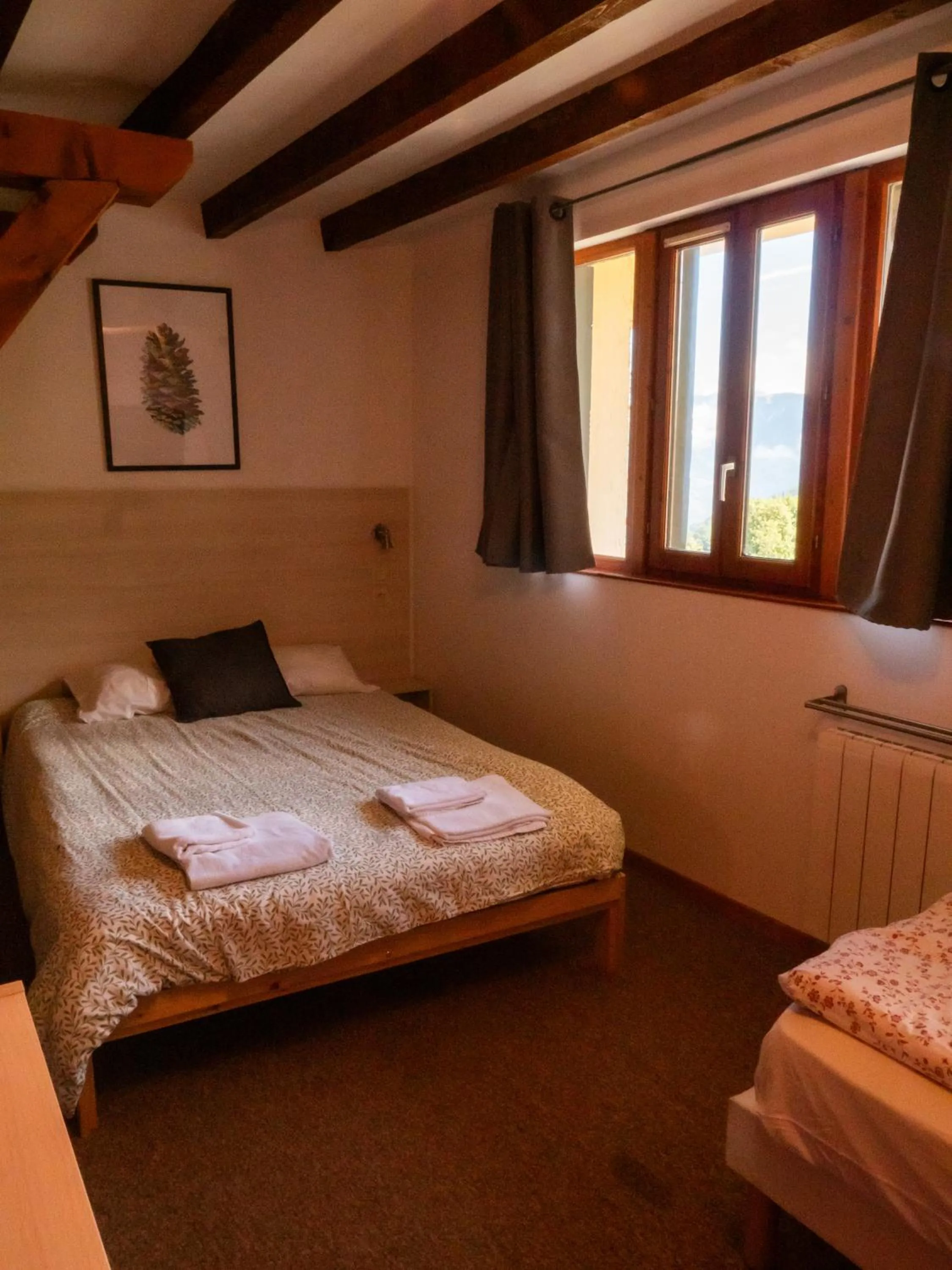 Bed in Hotel Chalet du Crey