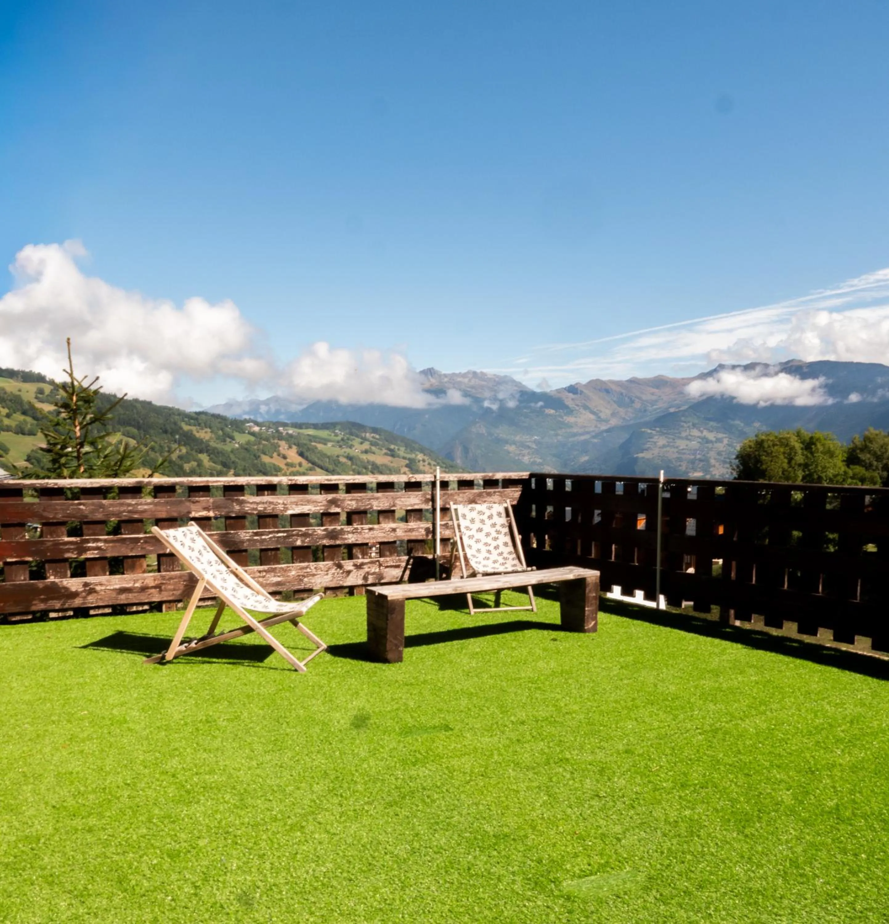 Natural landscape in Hotel Chalet du Crey