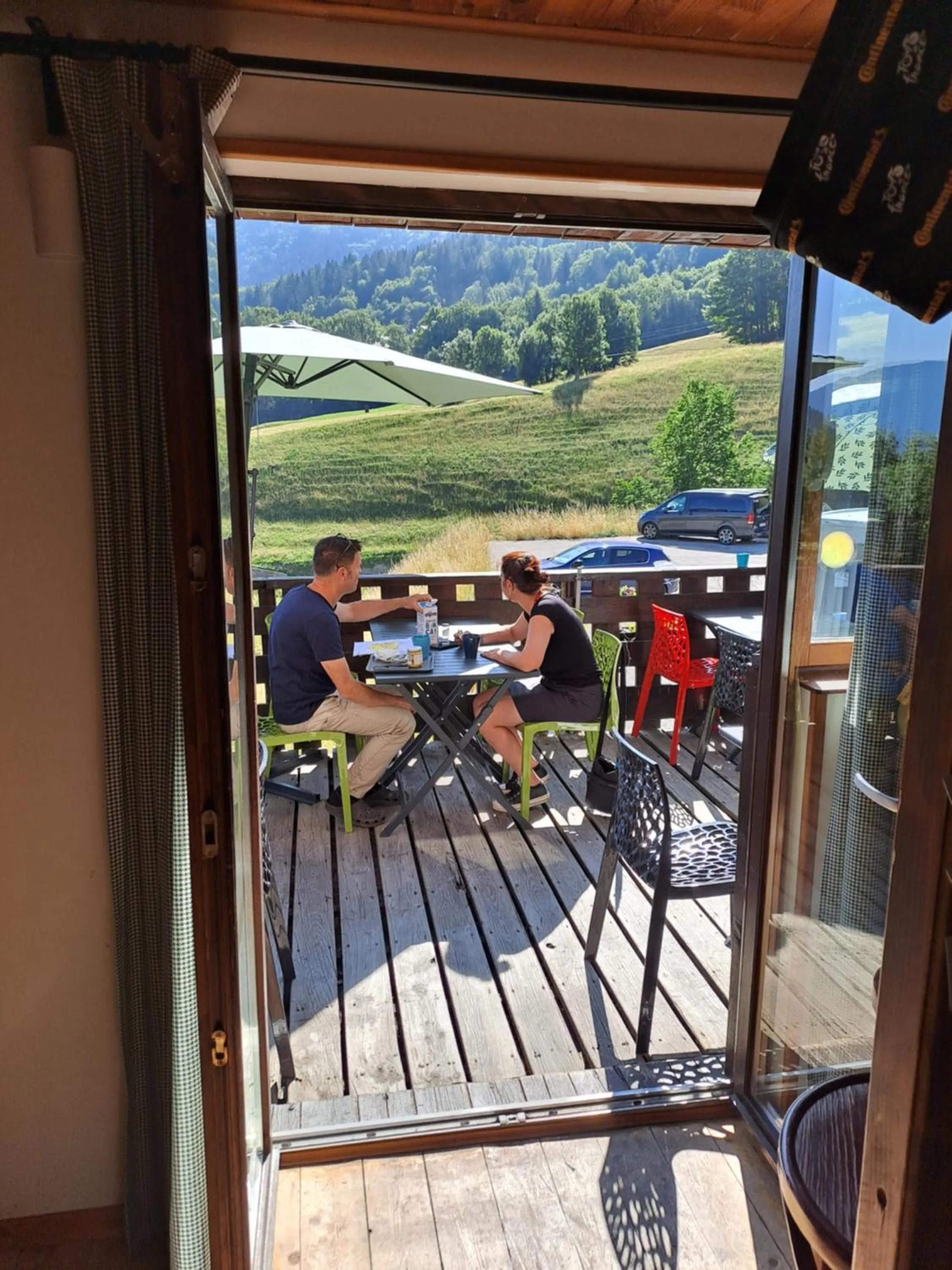 Balcony/Terrace in Hotel Chalet du Crey