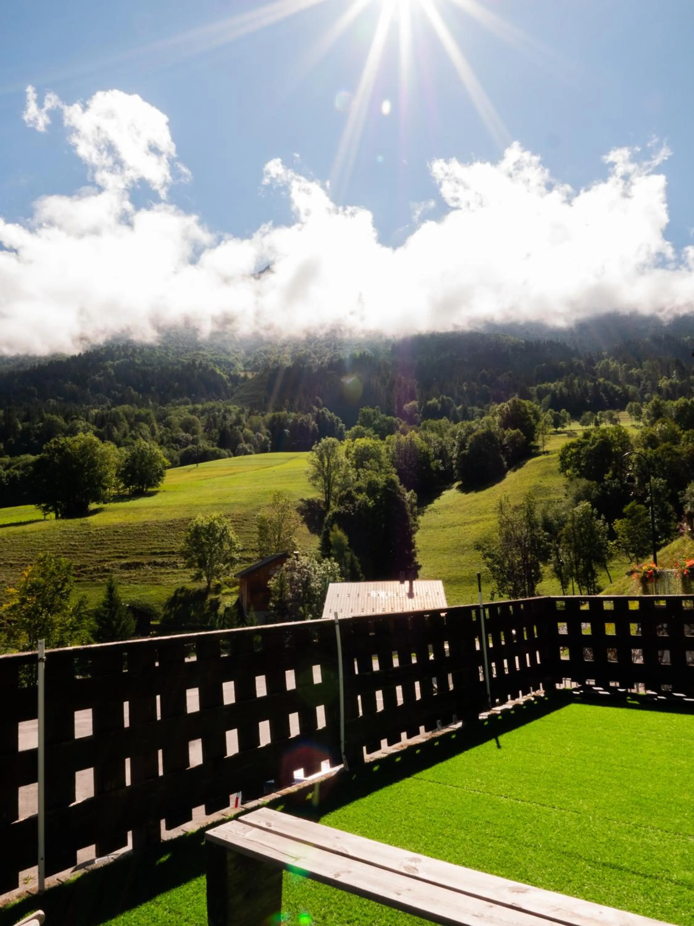 Natural landscape in Hotel Chalet du Crey