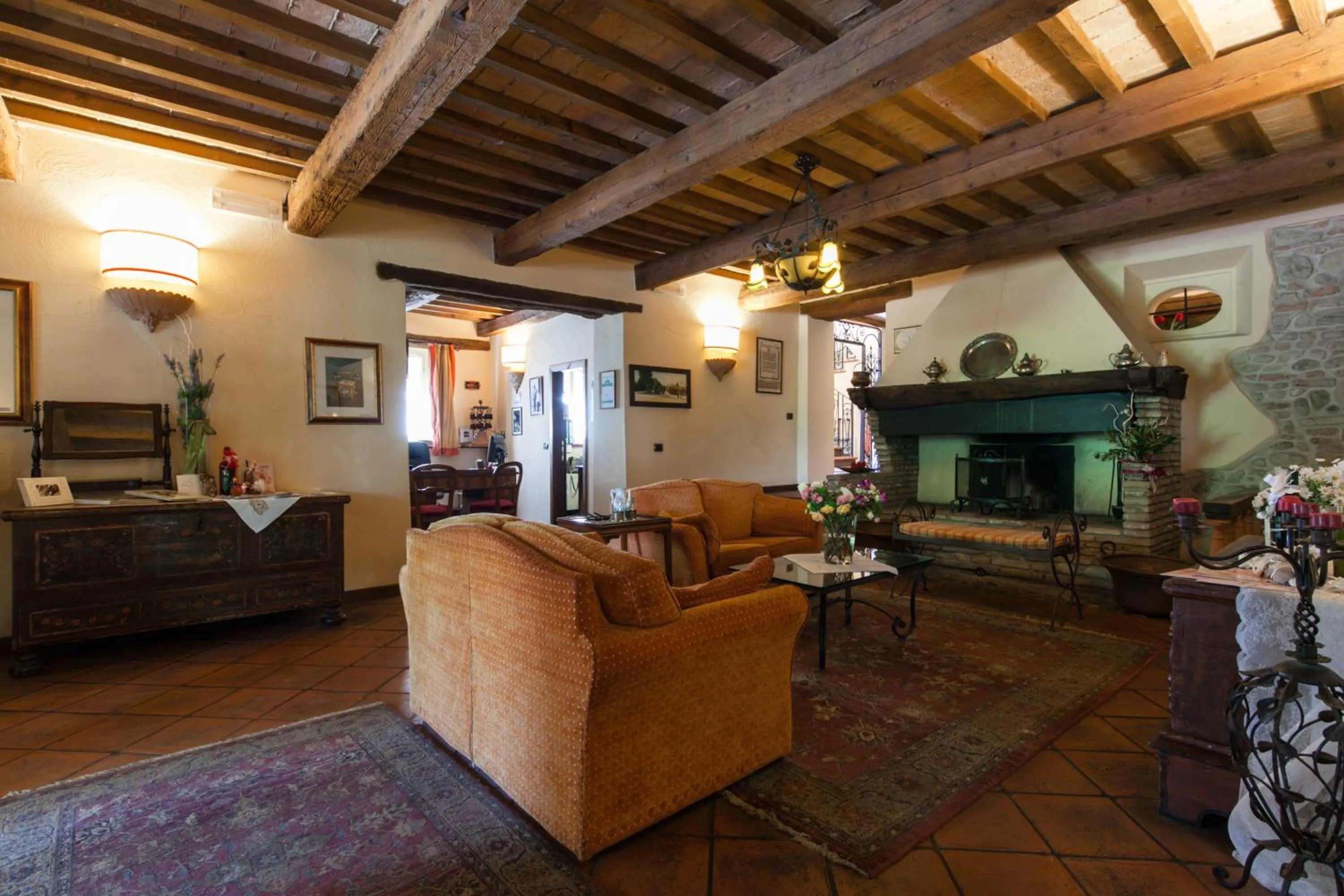 Lobby or reception in Locanda Antiche Macine