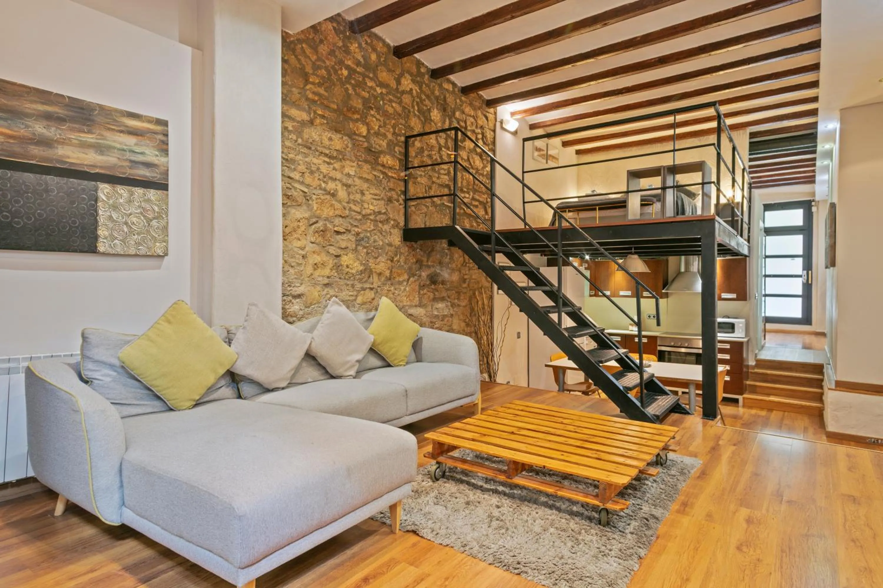 Living room in Alcam Loft Grassot
