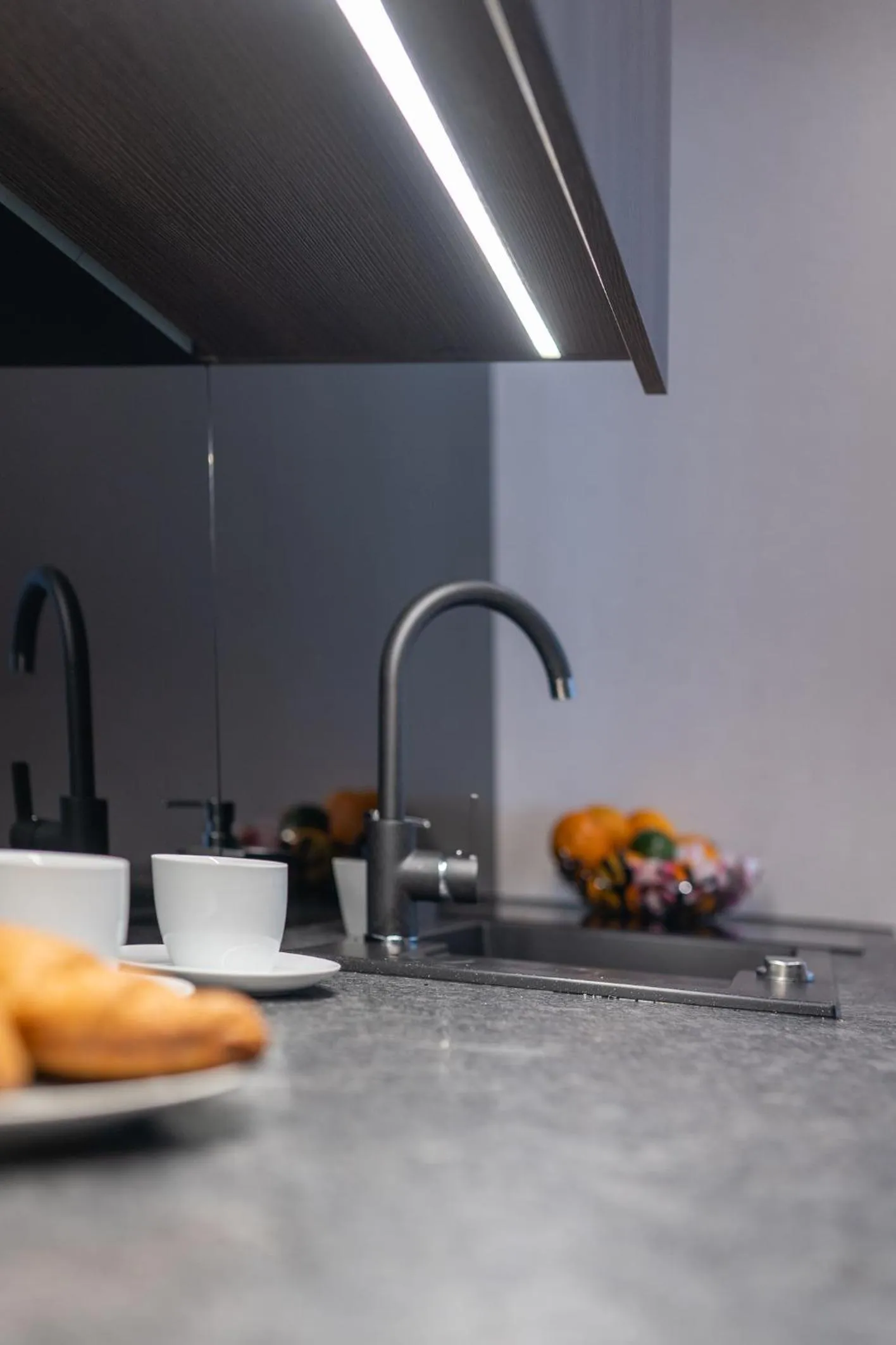 Kitchen or kitchenette in Aparthotel New Lux