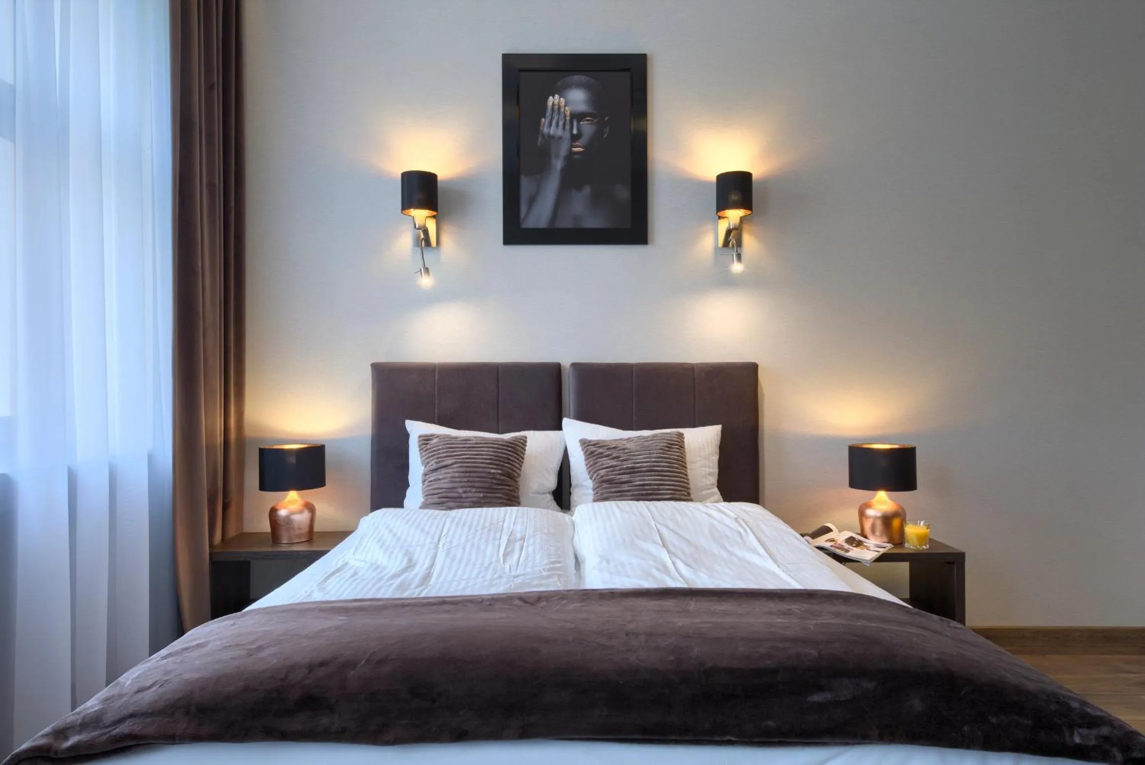 Bed in Aparthotel New Lux