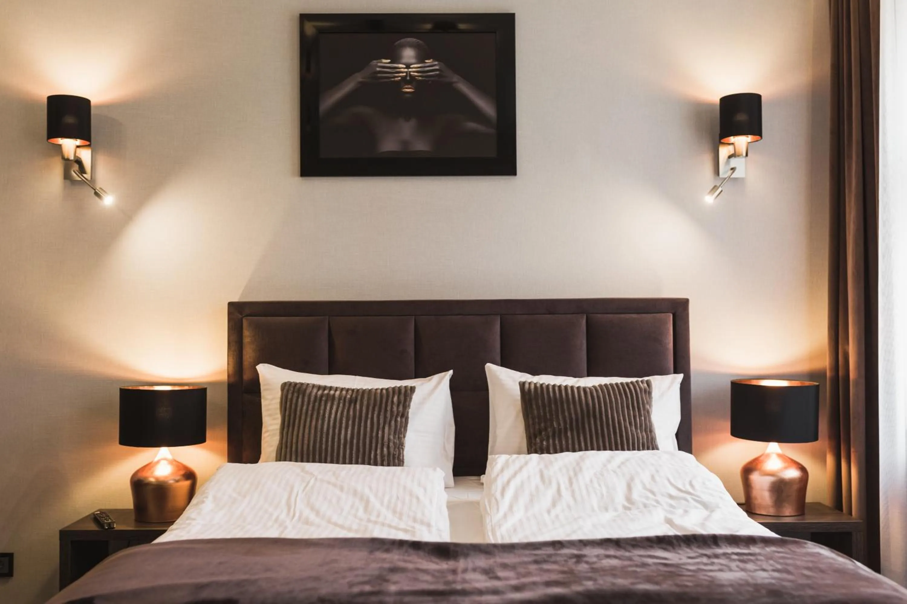 Bed in Aparthotel New Lux