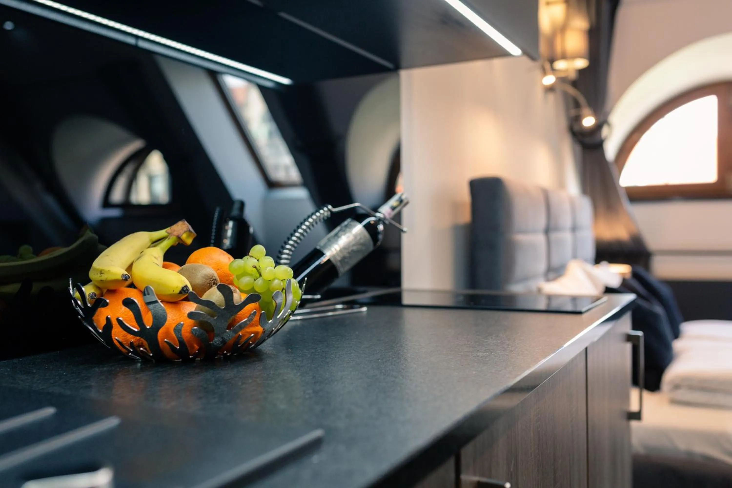 Kitchen or kitchenette in Aparthotel New Lux