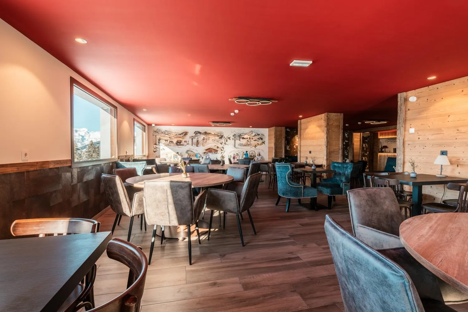 Lounge or bar in L'Escale (accès en télécabine)