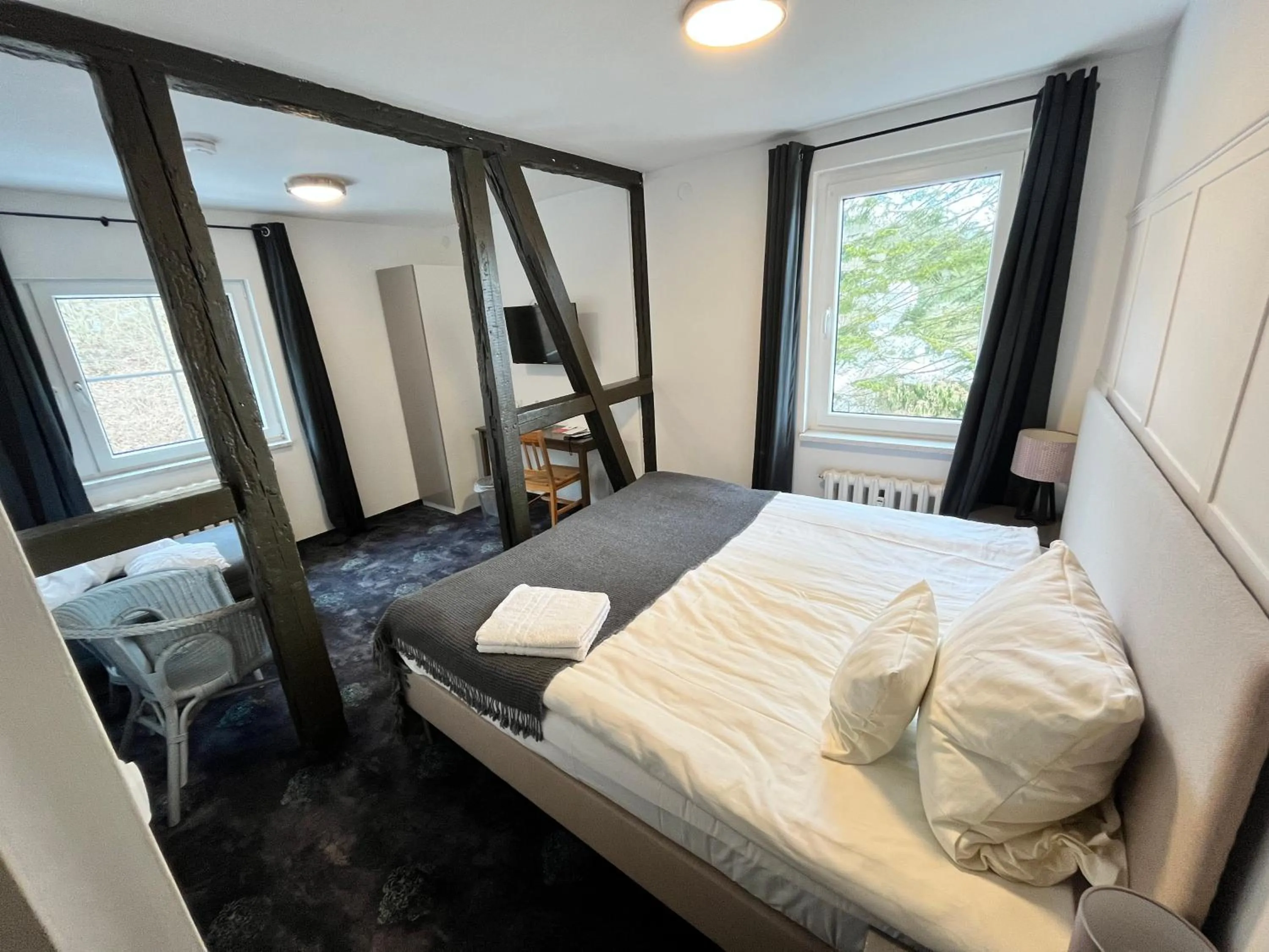 Bed in Riverside Inn