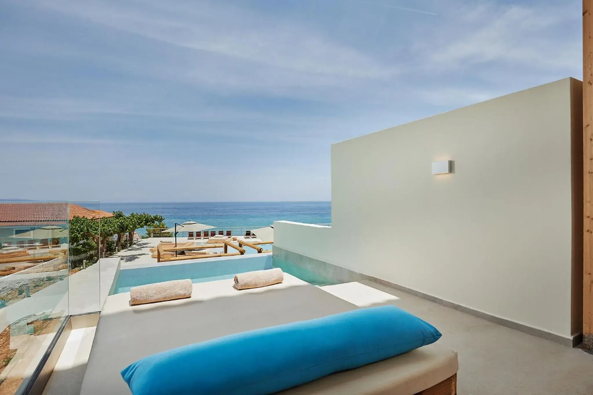 View (from property/room), Bed in Tsamis Zante Suites View (from property/room), Bed in Tsamis Zante Suites