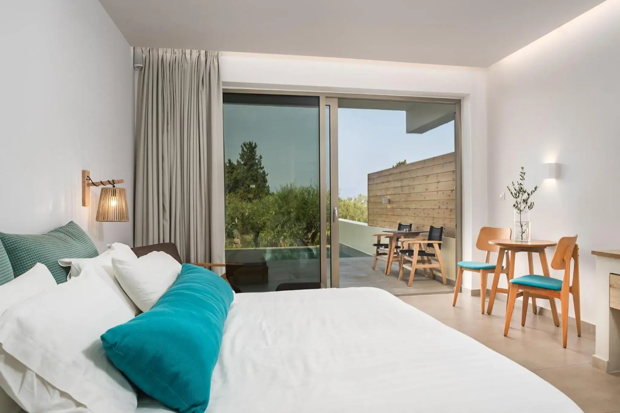 Seating area, Bed in Tsamis Zante Suites Seating area, Bed in Tsamis Zante Suites