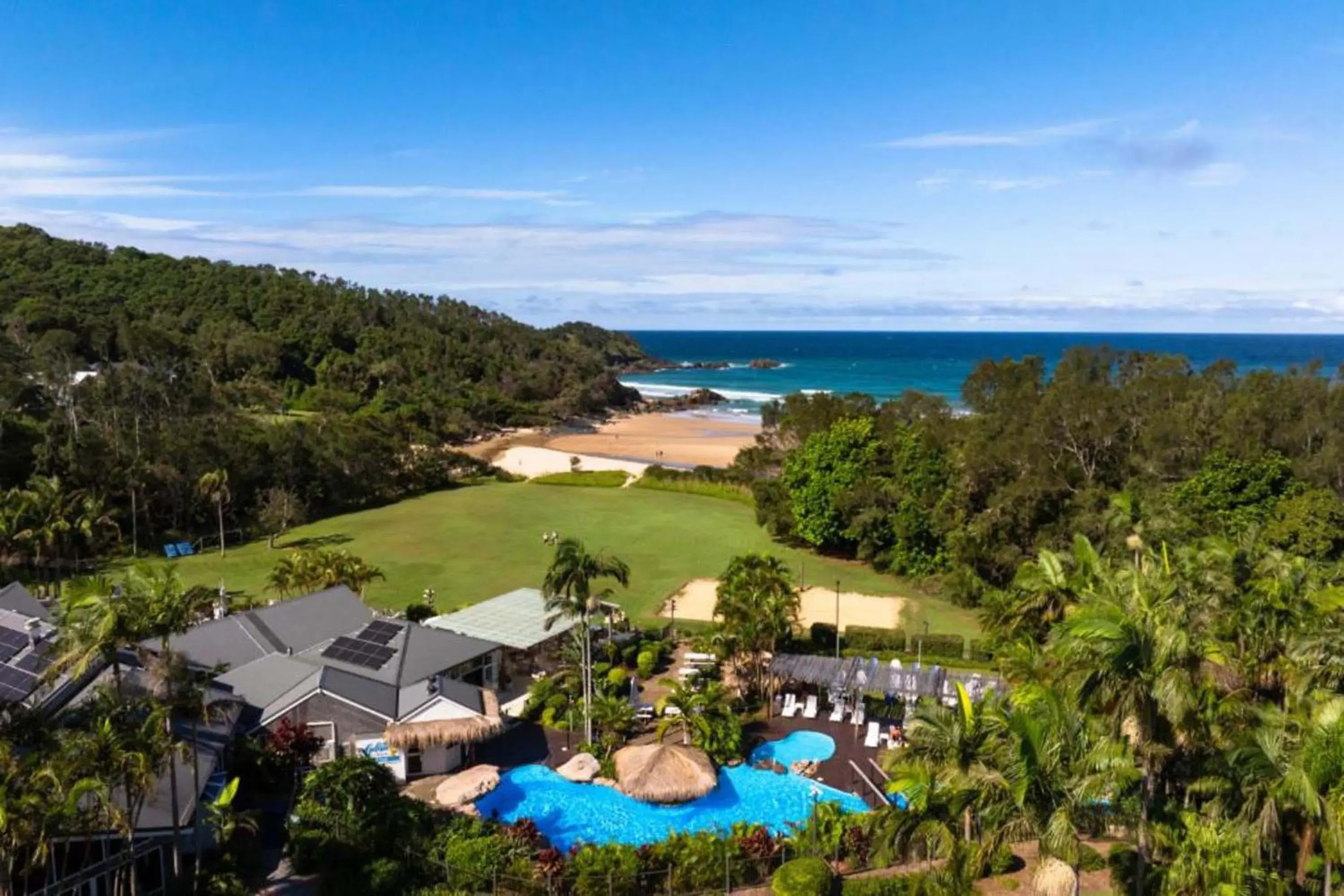 Pool view in BreakFree Aanuka Beach Resort Pool view in BreakFree Aanuka Beach Resort