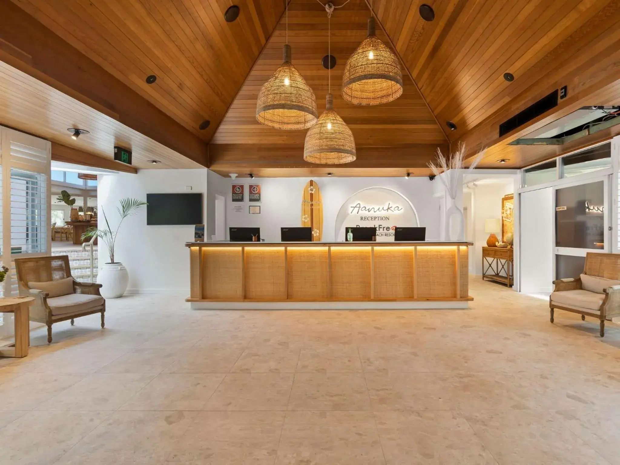 Lobby or reception in BreakFree Aanuka Beach Resort Lobby or reception in BreakFree Aanuka Beach Resort