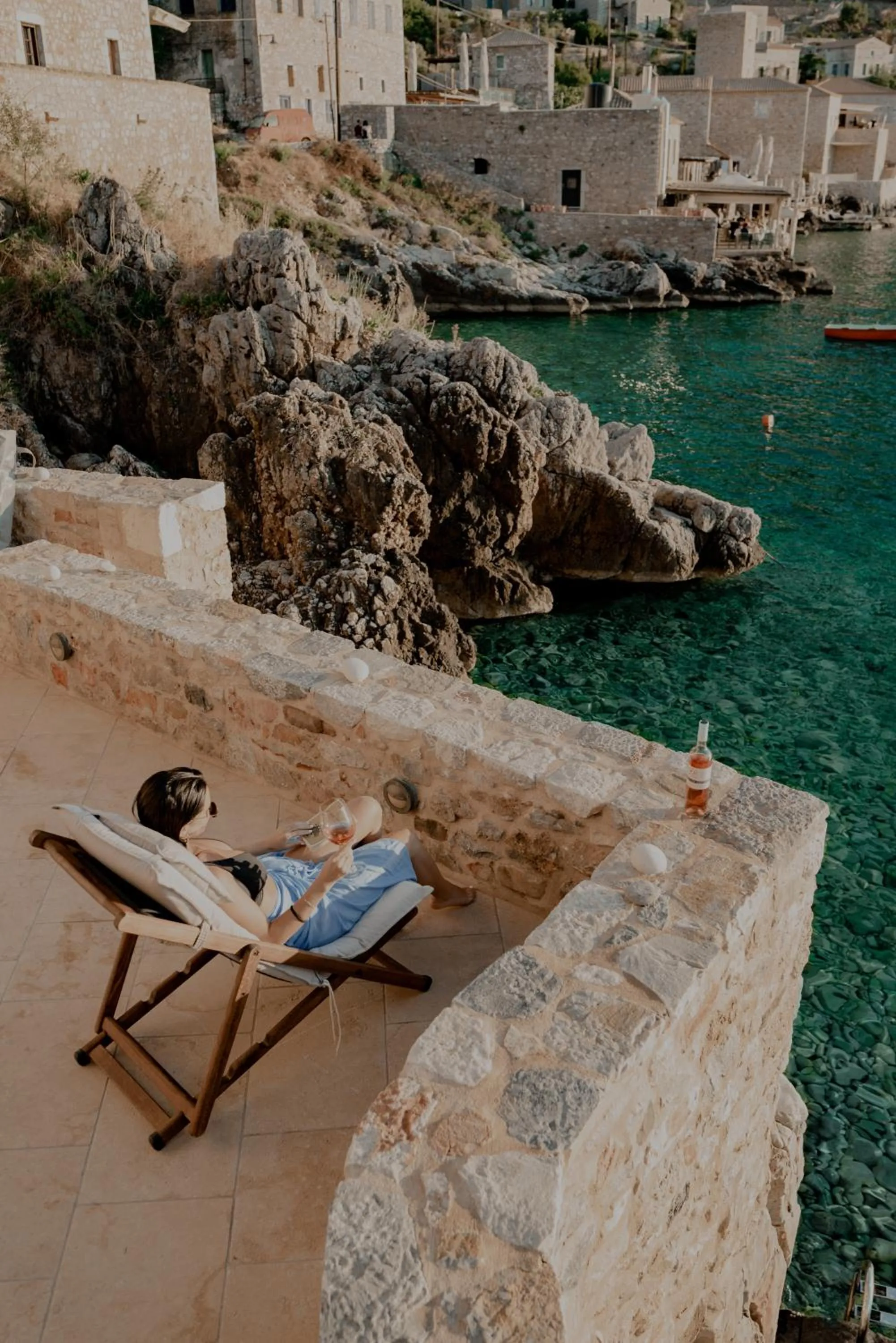 Balcony/Terrace in Limeni Villa
