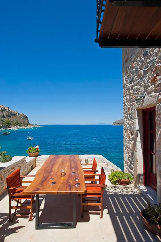 Balcony/Terrace in Limeni Villa