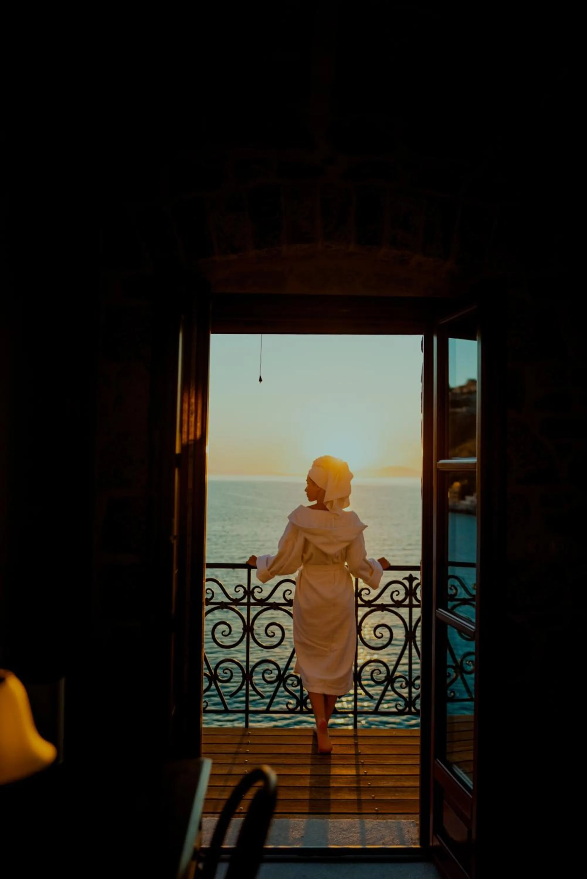 Balcony/Terrace in Limeni Villa