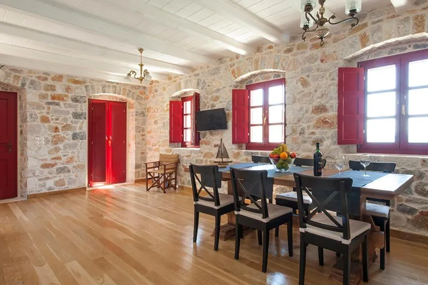 Living room in Limeni Villa