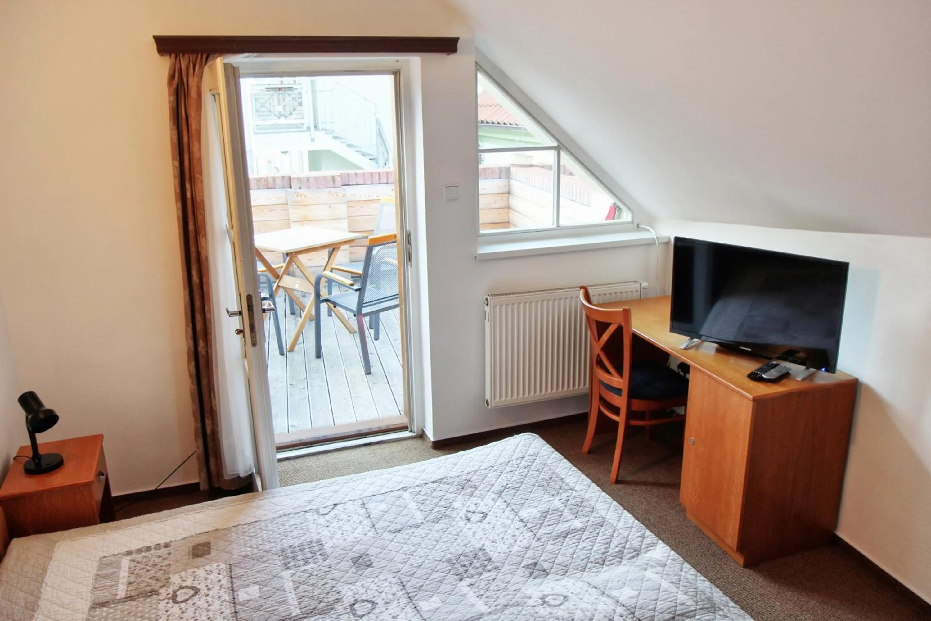 View (from property/room), Bed in Penzion Bohemia