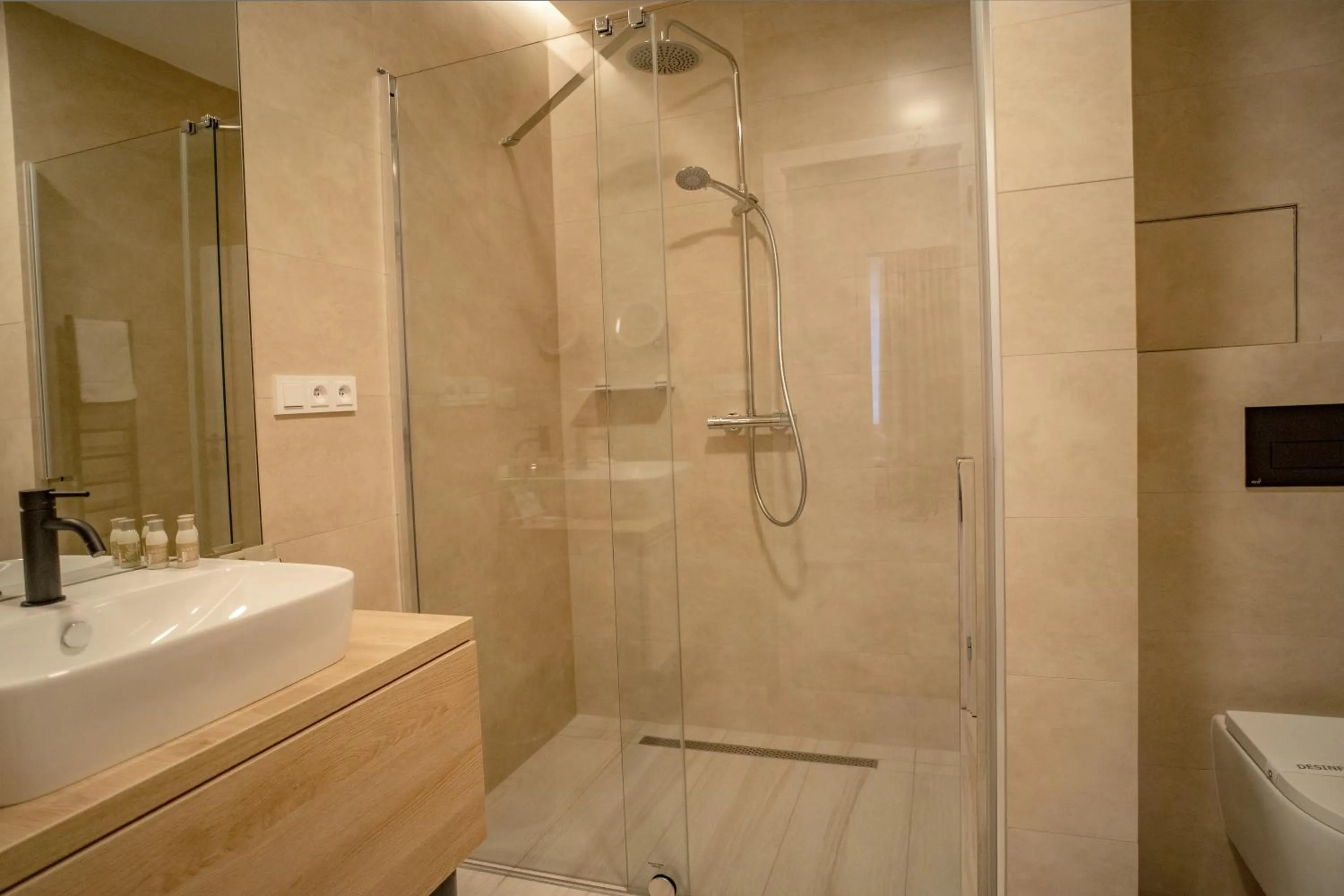 Shower in Hotel U Kaplicky