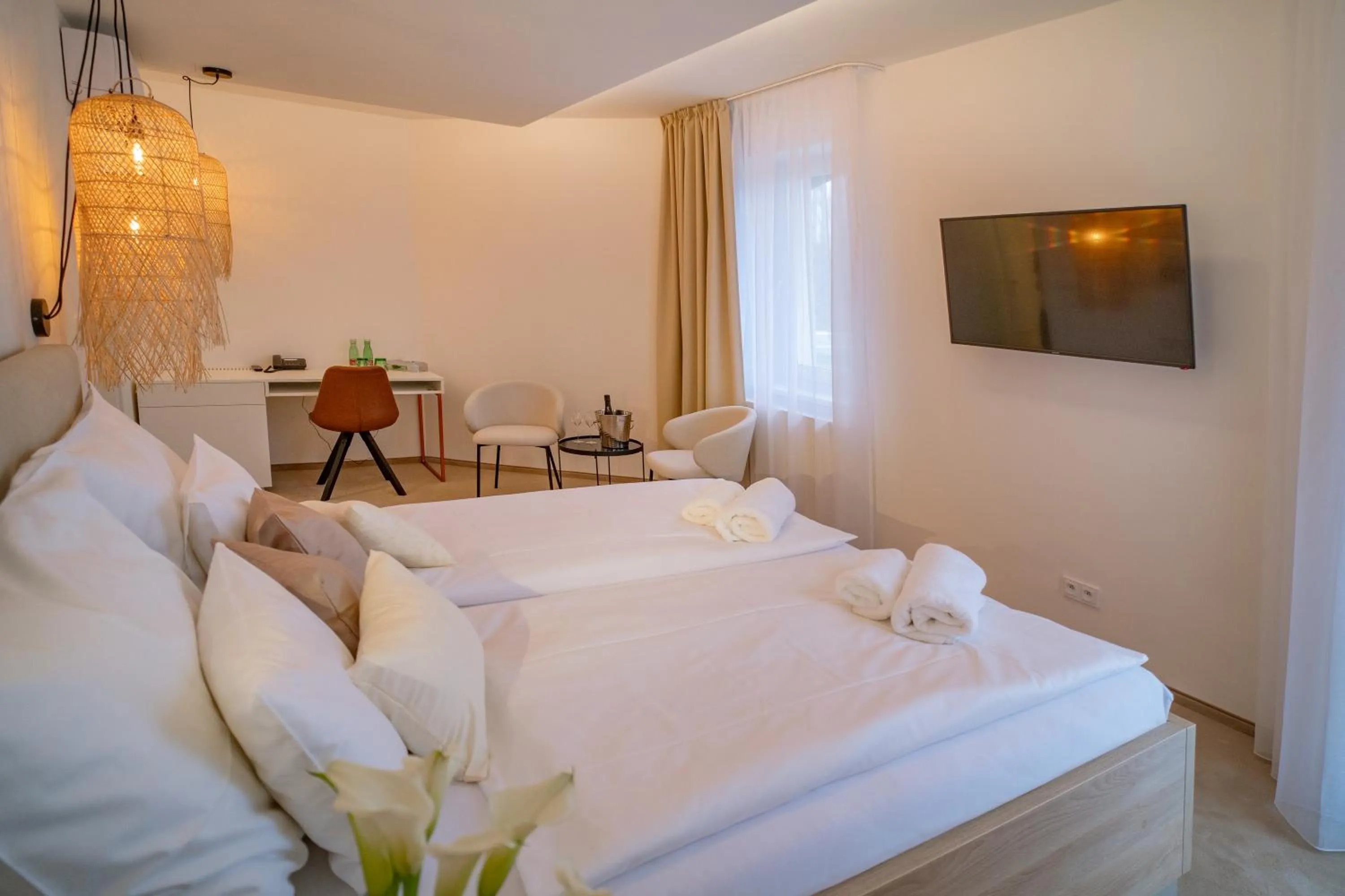 Bed in Hotel U Kaplicky