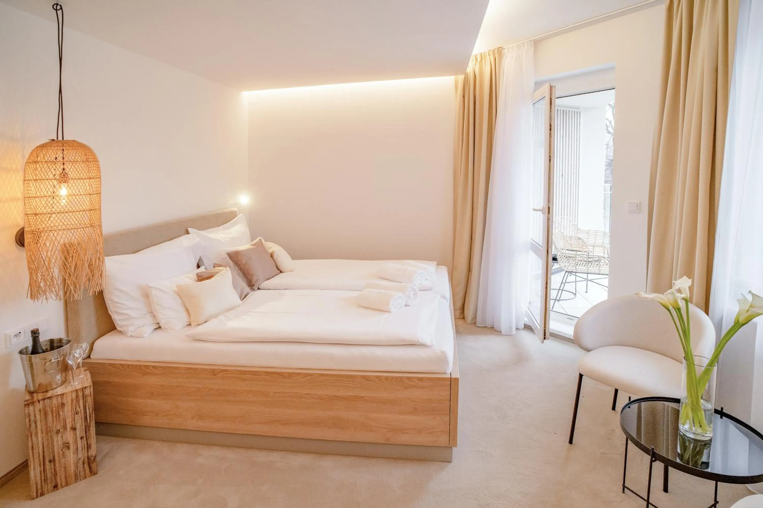 Bed in Hotel U Kaplicky